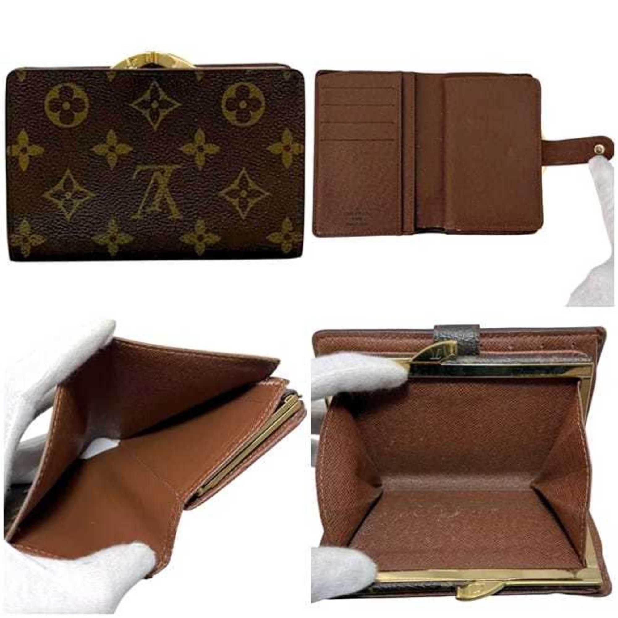 Louis Vuitton Louis Vuitton Porte Monnaie Bifold Wallet, ec-25029, Brown, Monogram Canvas, M61674, Clasp Closure, CA1015, Compact Size ONE SIZE - 3 Thumbnail