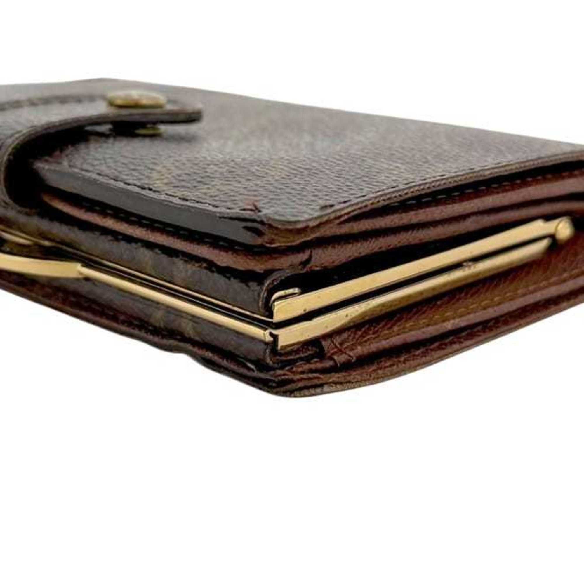 Louis Vuitton Louis Vuitton Porte Monnaie Bifold Wallet, ec-25029, Brown, Monogram Canvas, M61674, Clasp Closure, CA1015, Compact Size ONE SIZE - 9 Thumbnail