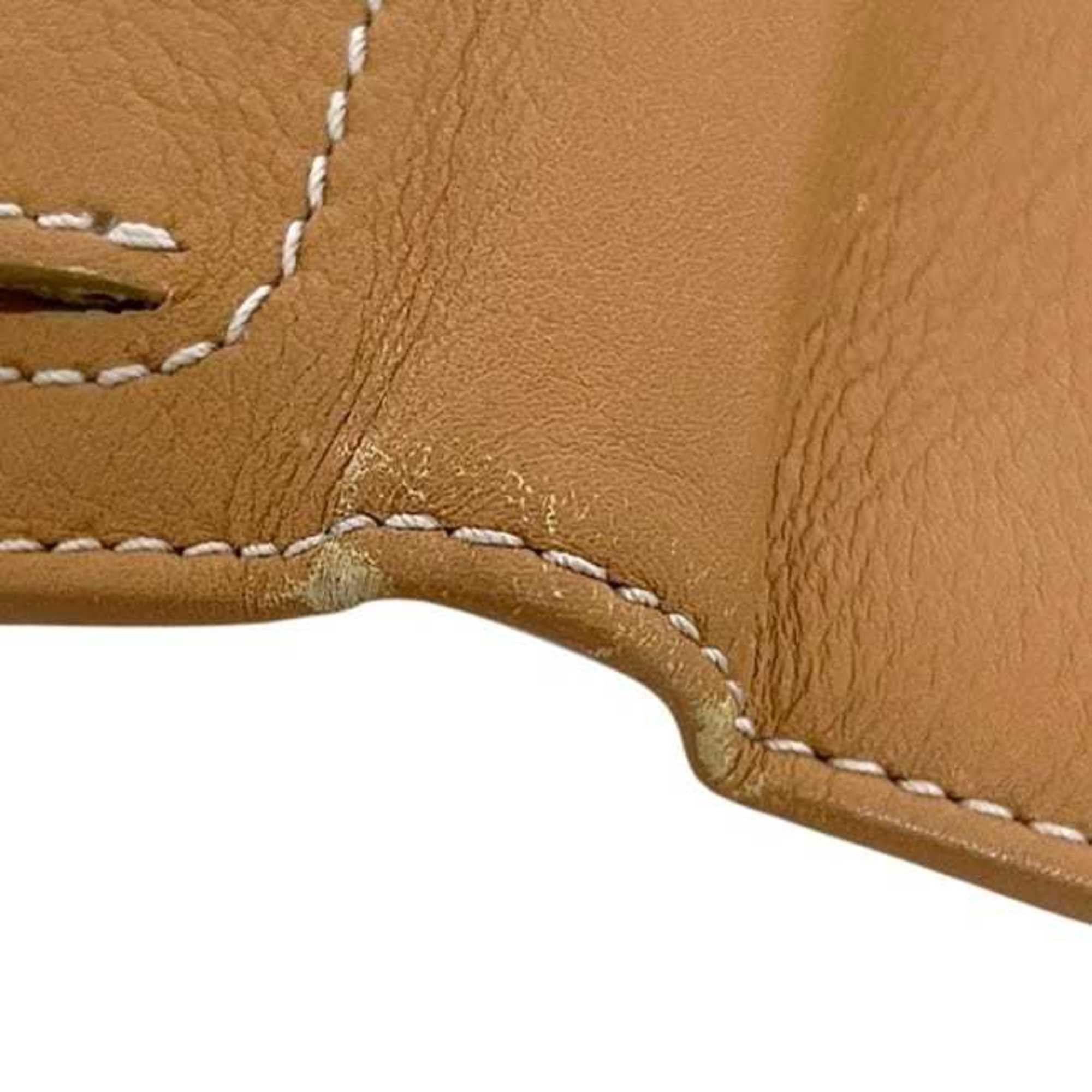 Salvatore Ferragamo Salvatore Ferragamo bifold wallet ec-25045 camel brown Gancini IY-224136 leather compact men's and women's Size ONE SIZE - 10 Thumbnail