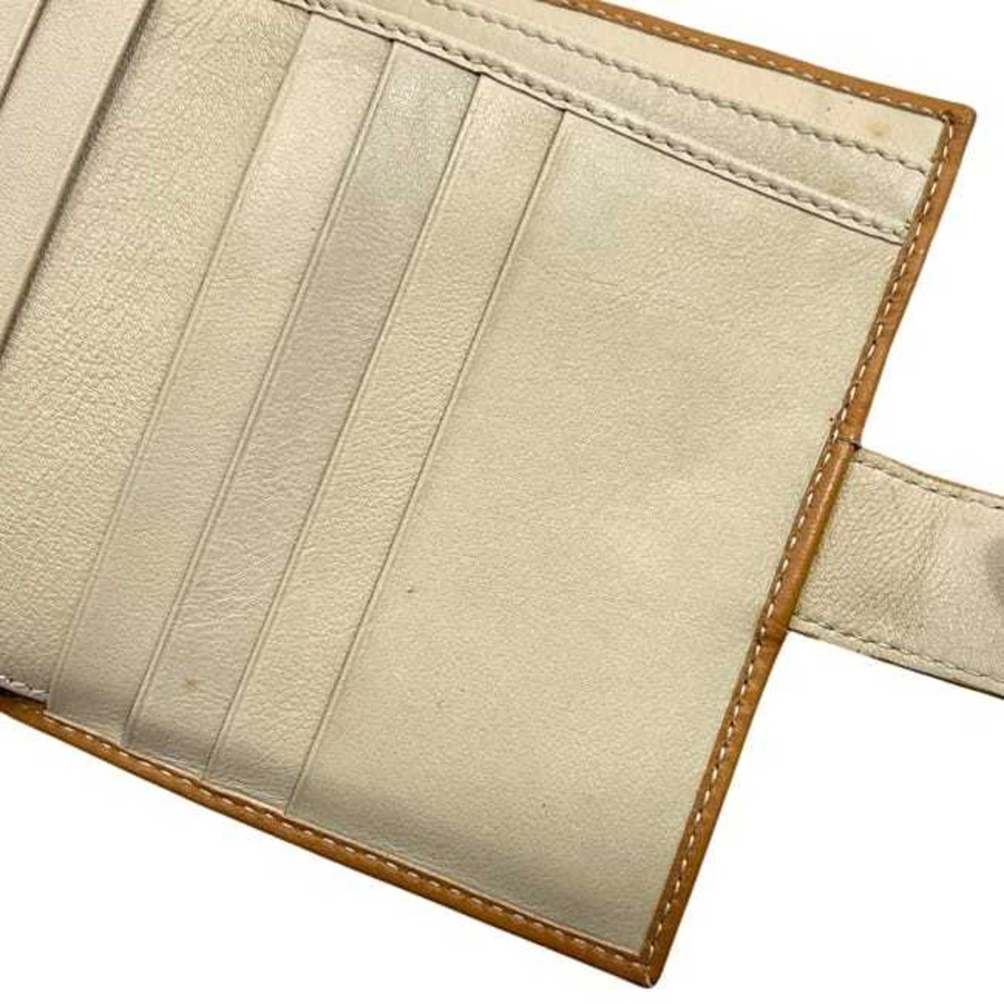 Salvatore Ferragamo Salvatore Ferragamo bifold wallet ec-25045 camel brown Gancini IY-224136 leather compact men's and women's Size ONE SIZE - 6 Thumbnail
