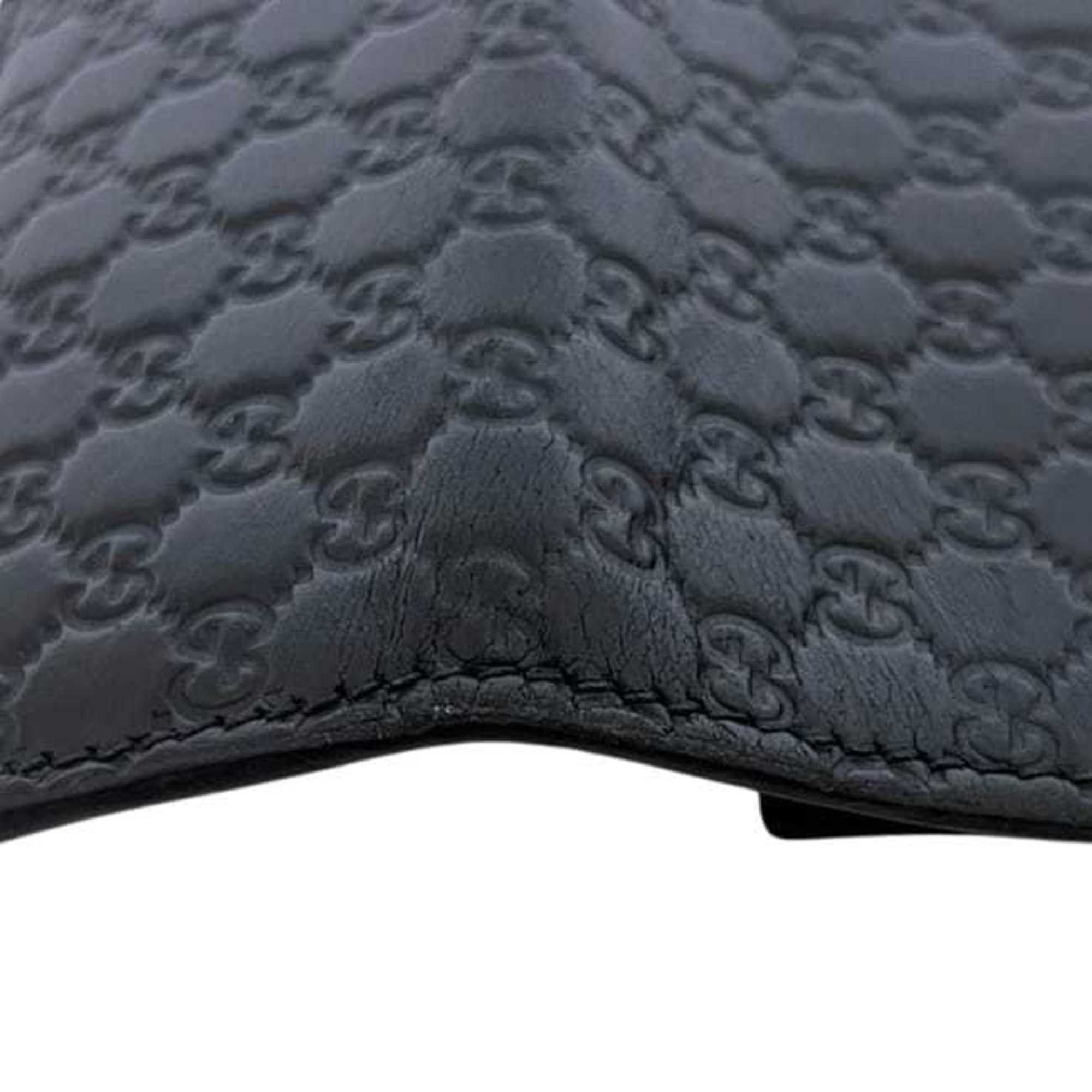Gucci Gucci 6-ring key case ec-25040 Black Shimmer Line 150402 Leather 0416 GUCCI GG Embossed Key Holder for Men and Women Size ONE SIZE - 9 Thumbnail