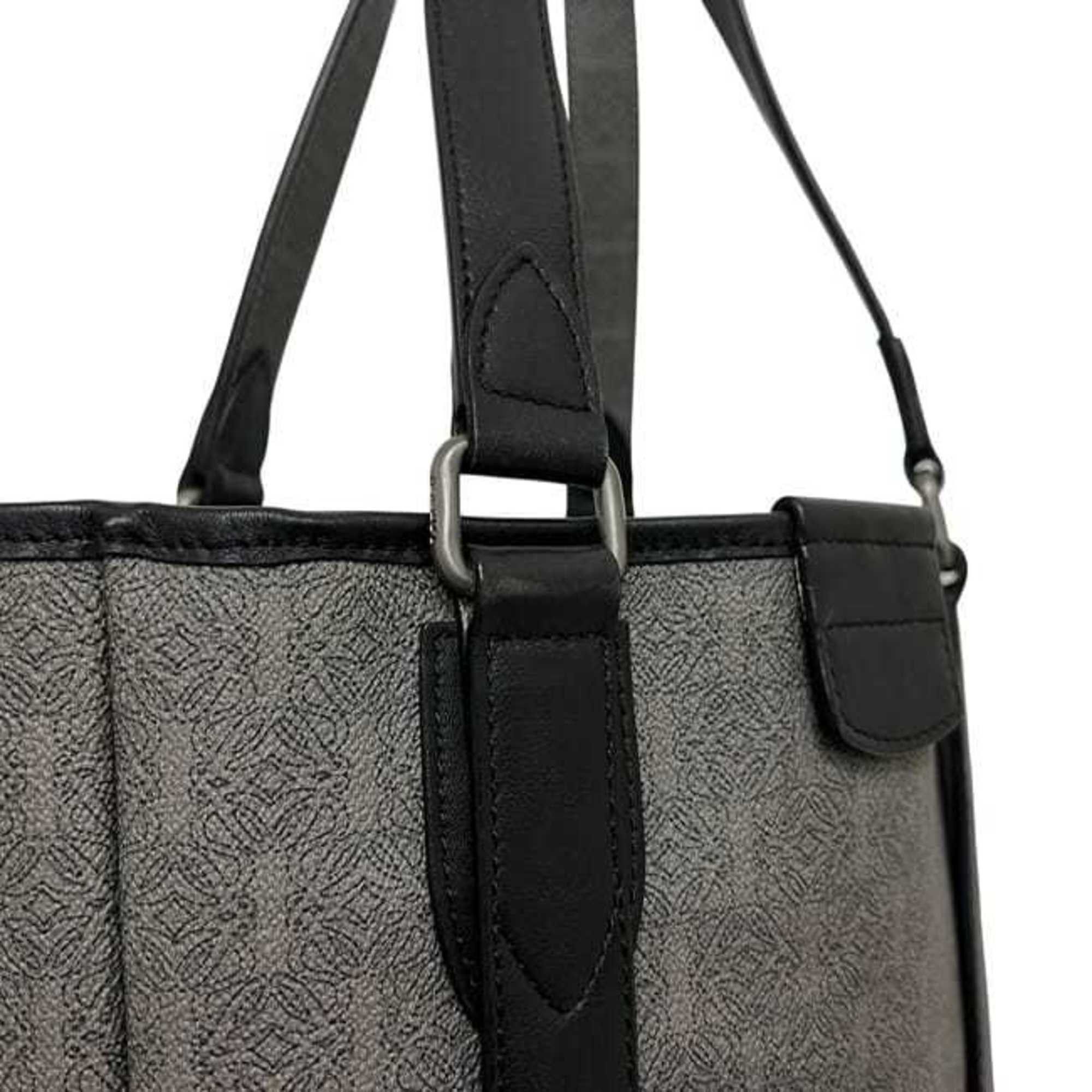 Loewe Loewe Tote Bag ec-25097 Gray Anagram PVC Leather 290806 LOEWE Charcoal Coated for Men and Women Size ONE SIZE - 6 Thumbnail