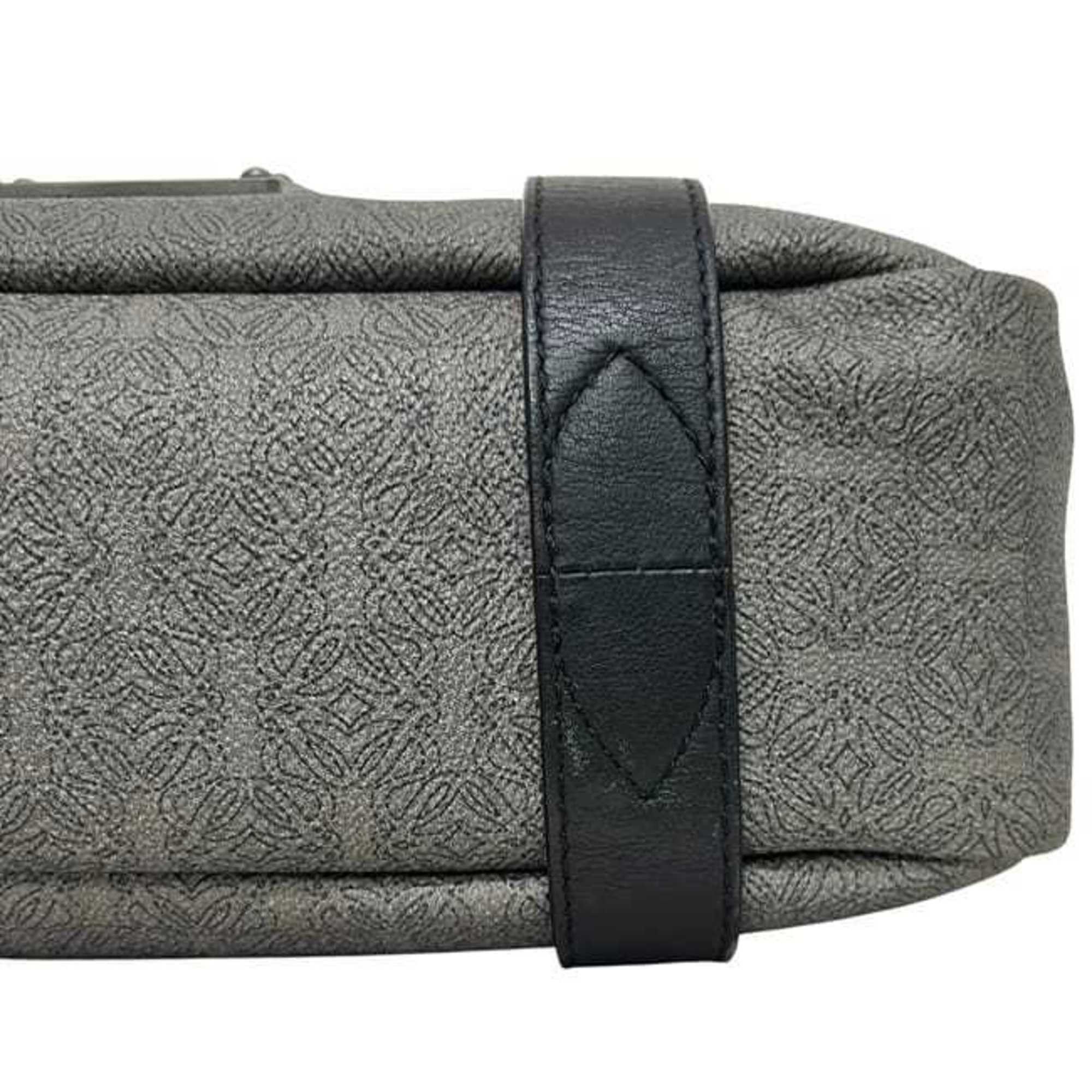 Loewe Loewe Tote Bag ec-25097 Gray Anagram PVC Leather 290806 LOEWE Charcoal Coated for Men and Women Size ONE SIZE - 10 Thumbnail