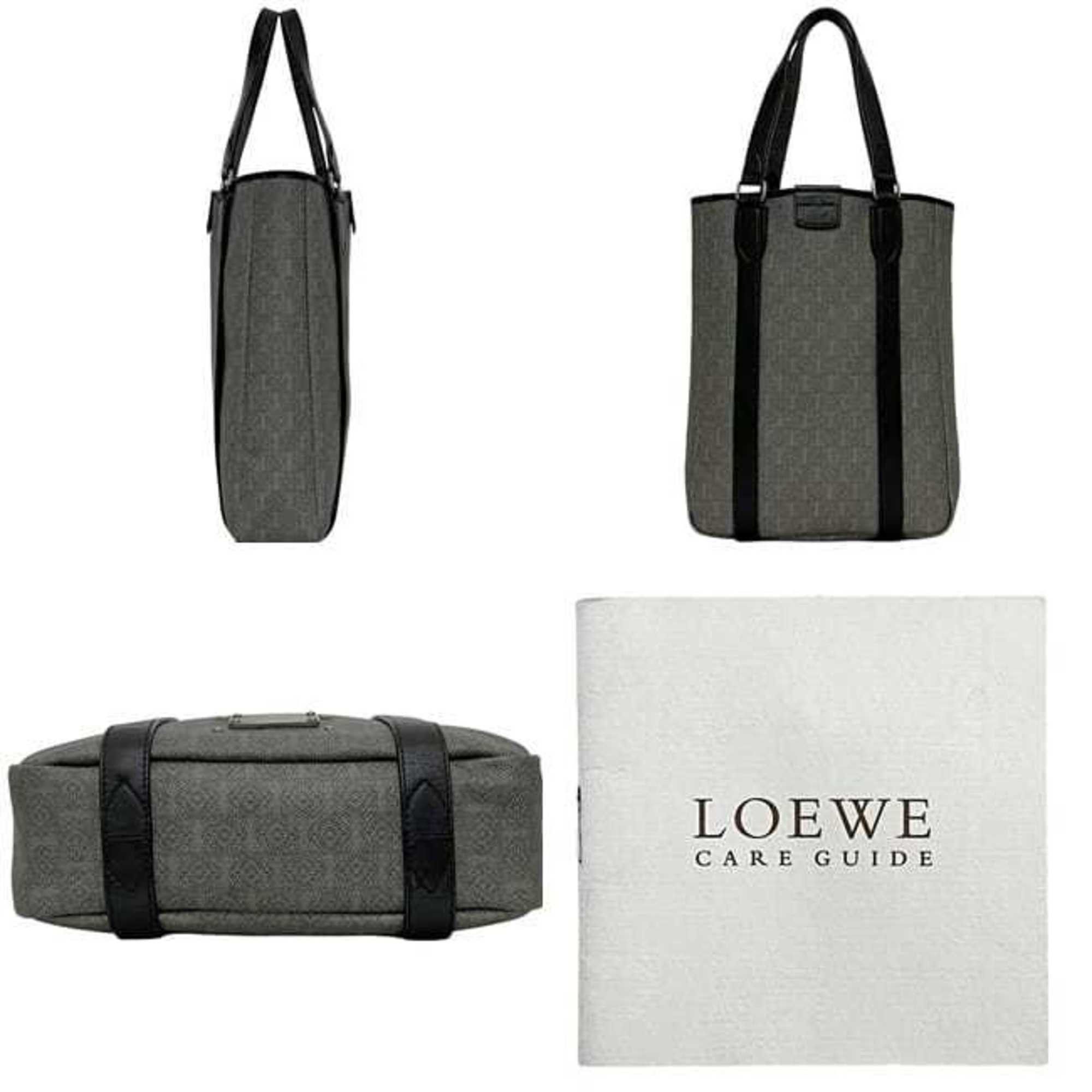 Loewe Loewe Tote Bag ec-25097 Gray Anagram PVC Leather 290806 LOEWE Charcoal Coated for Men and Women Size ONE SIZE - 3 Thumbnail