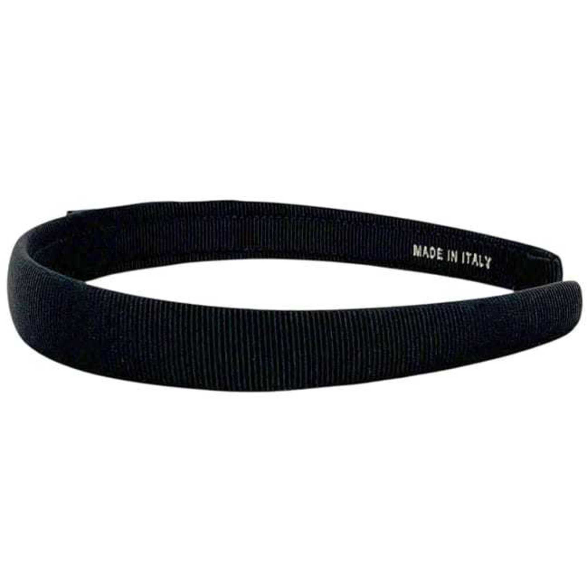 Salvatore Ferragamo Salvatore Ferragamo headband f-25147 in black Vara canvas with rhinestones. Also suitable for women's hair. Size ONE SIZE - 5 Thumbnail