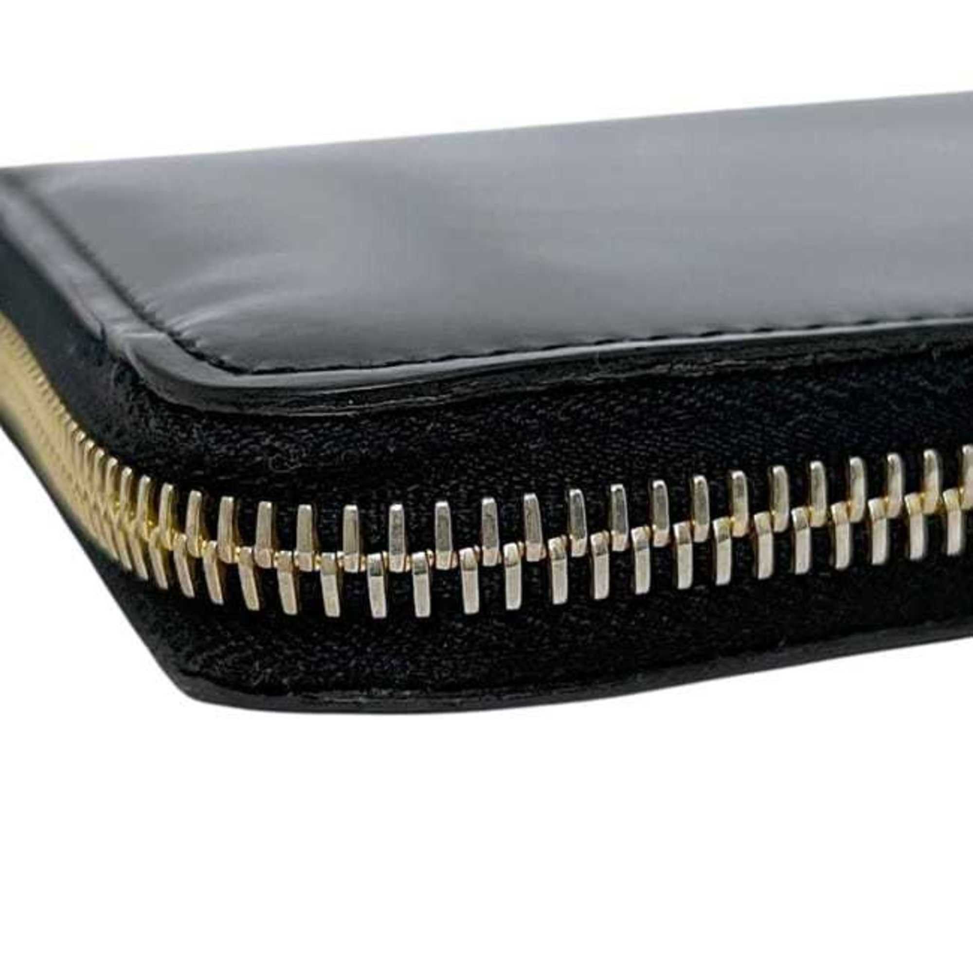 Miu Miu Miu Miu Miu L-shaped long wallet ec-25067 black 5M1183 leather 12 calf men's women's Size ONE SIZE - 8 Thumbnail