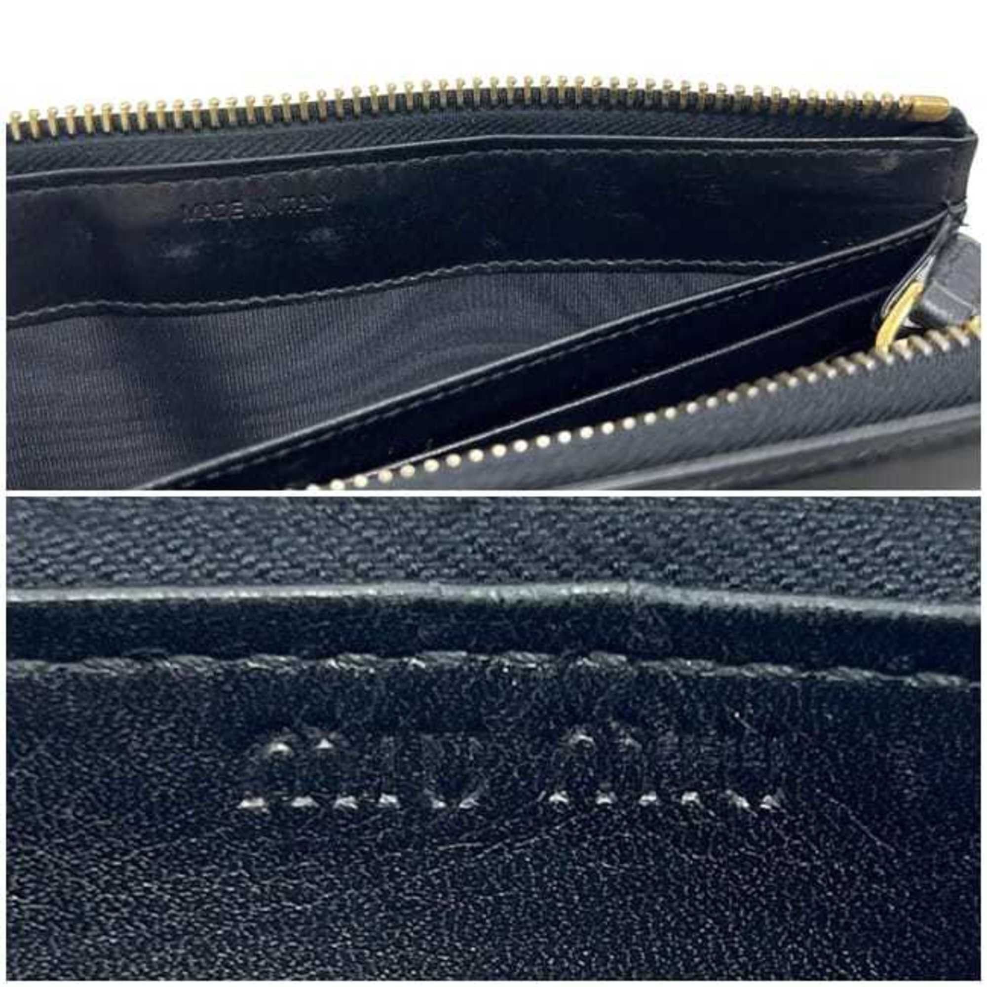 Miu Miu Miu Miu Miu L-shaped long wallet ec-25067 black 5M1183 leather 12 calf men's women's Size ONE SIZE - 5 Thumbnail
