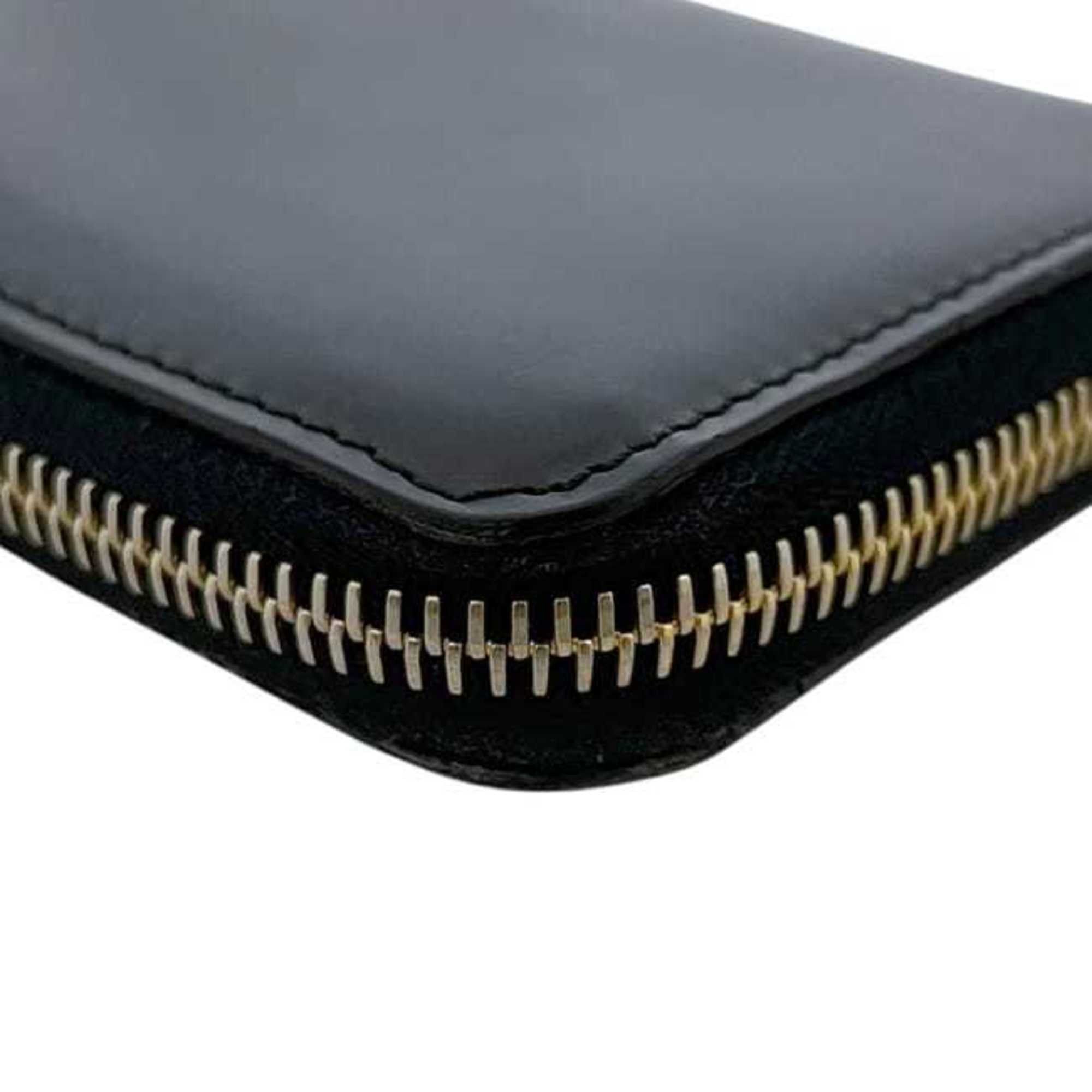 Miu Miu Miu Miu Miu L-shaped long wallet ec-25067 black 5M1183 leather 12 calf men's women's Size ONE SIZE - 7 Thumbnail