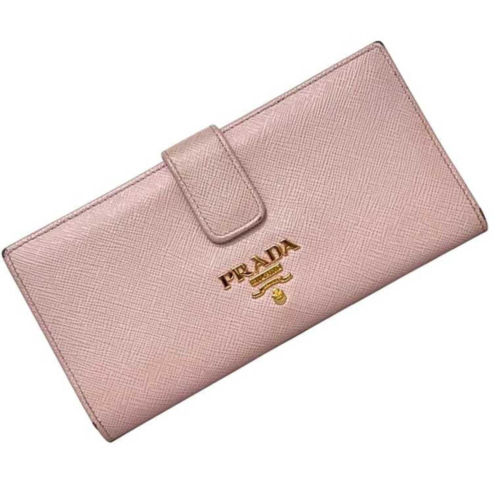Prada Prada Women's Saffiano Leather Bifold Wallet f-25138 Pink 1MV025 30cm Size ONE SIZE - 2 Thumbnail