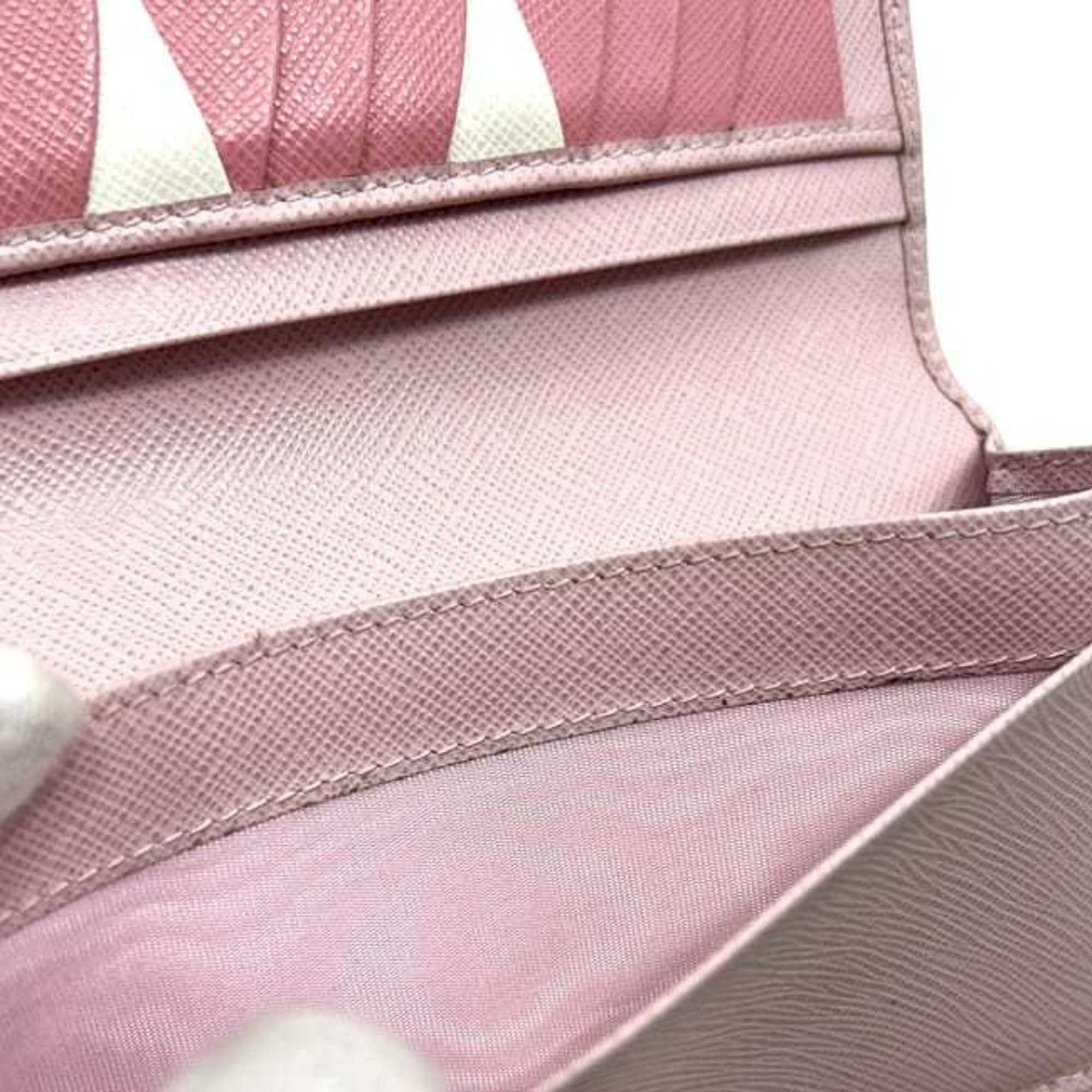 Prada Prada Women's Saffiano Leather Bifold Wallet f-25138 Pink 1MV025 30cm Size ONE SIZE - 6 Thumbnail
