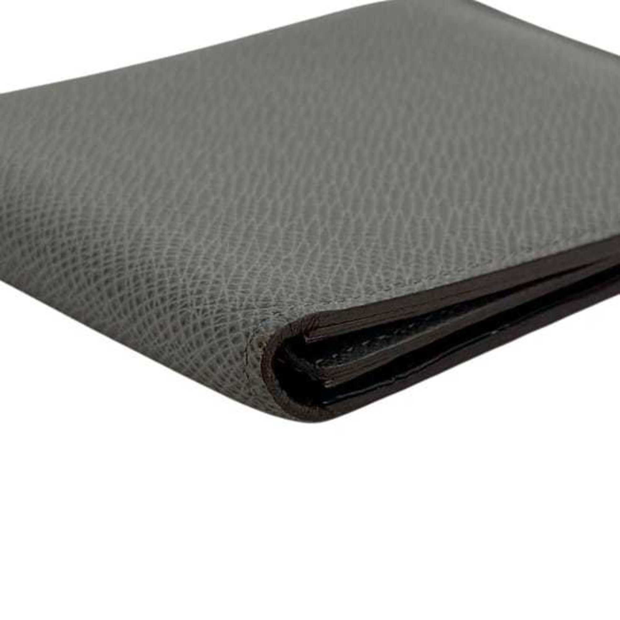 Louis Vuitton Louis Vuitton bifold wallet, Portefeuille Florin f-25137, gray, Glacier Taiga M32650, leather SP0125, gray Size ONE SIZE - 10 Thumbnail
