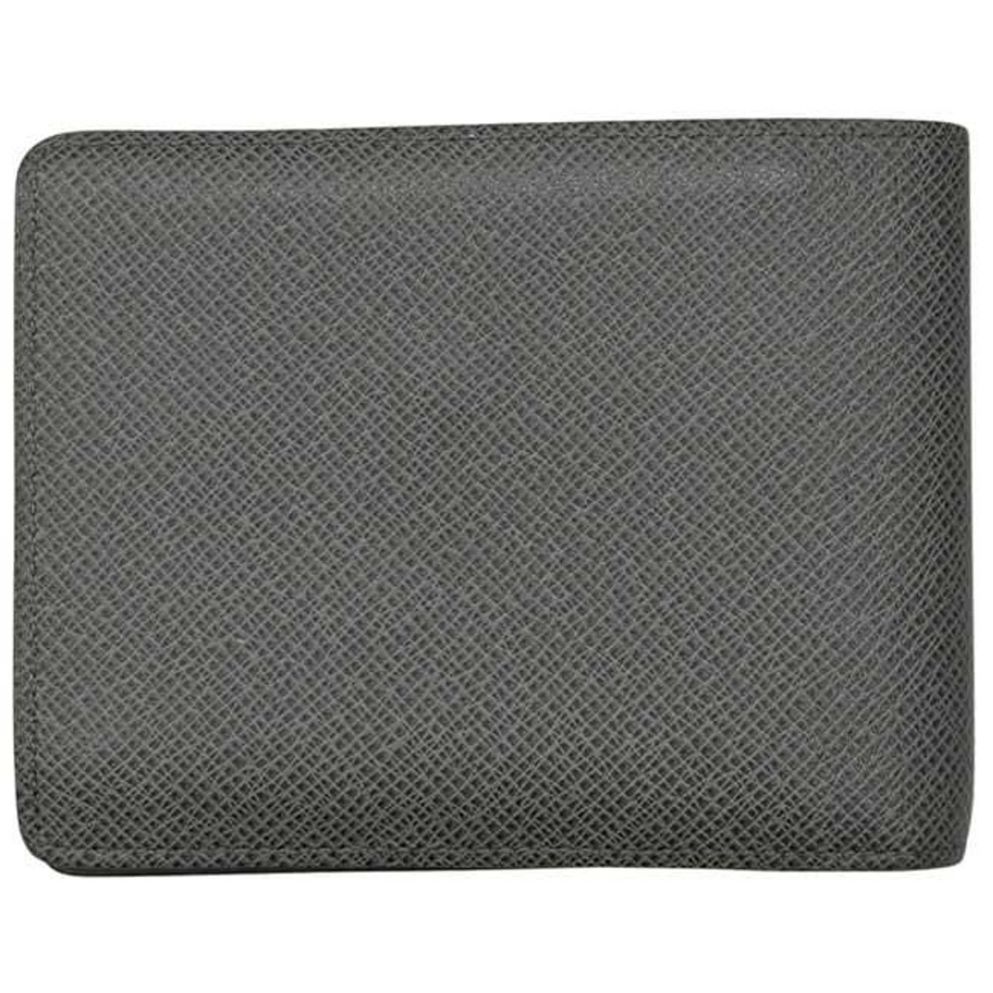 Louis Vuitton Louis Vuitton bifold wallet, Portefeuille Florin f-25137, gray, Glacier Taiga M32650, leather SP0125, gray Size ONE SIZE - 3 Thumbnail