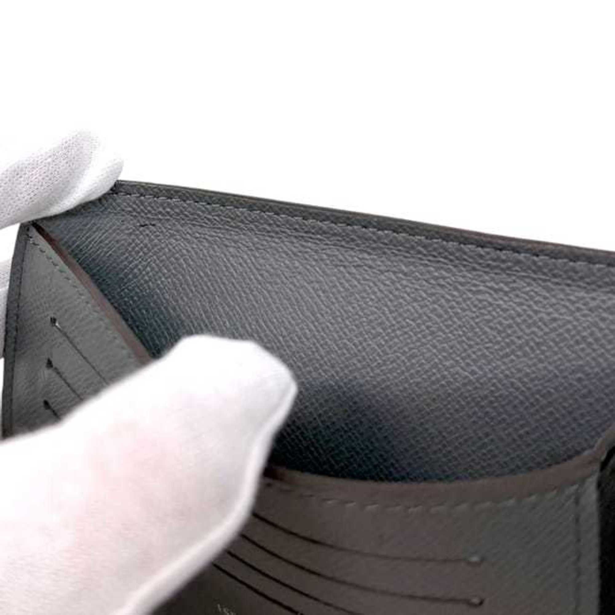 Louis Vuitton Louis Vuitton bifold wallet, Portefeuille Florin f-25137, gray, Glacier Taiga M32650, leather SP0125, gray Size ONE SIZE - 9 Thumbnail
