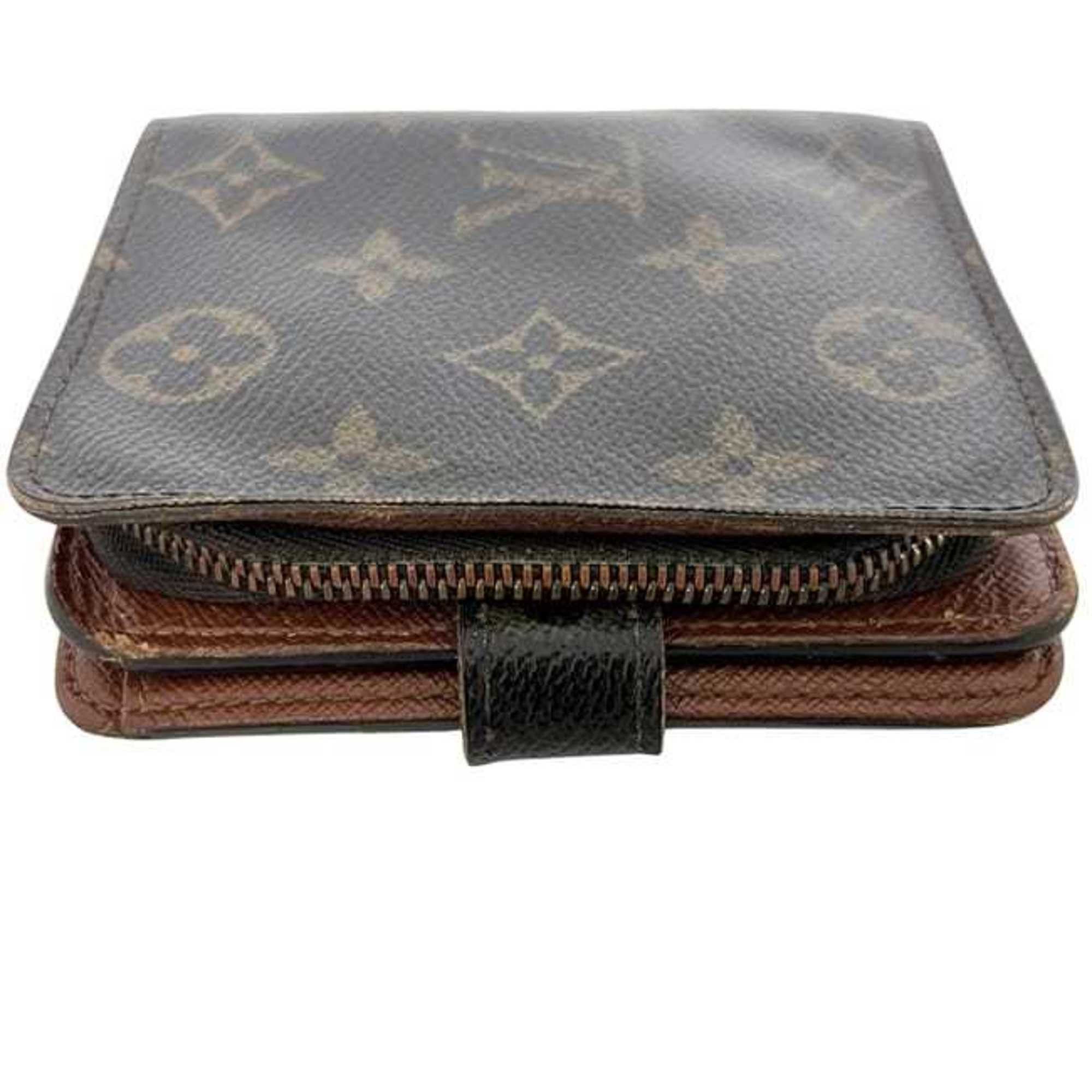Louis Vuitton Louis Vuitton Compact Zip Bifold Wallet ec-25028 Brown Monogram M61667 Canvas CT0035 LOUIS VUITTON Women's and Men's Size ONE SIZE - 7 Thumbnail