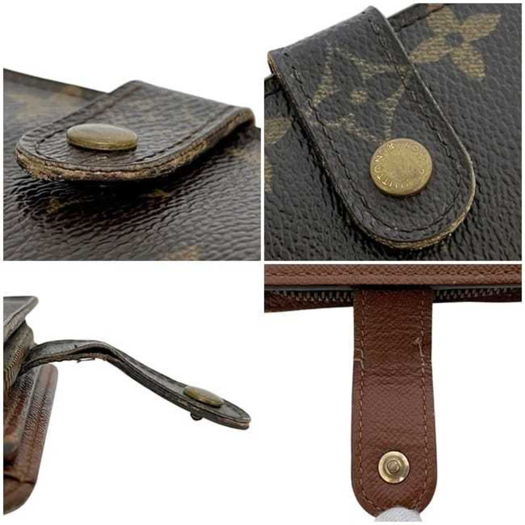 Louis Vuitton Louis Vuitton Compact Zip Bifold Wallet ec-25028 Brown Monogram M61667 Canvas CT0035 LOUIS VUITTON Women's and Men's Size ONE SIZE - 11 Thumbnail