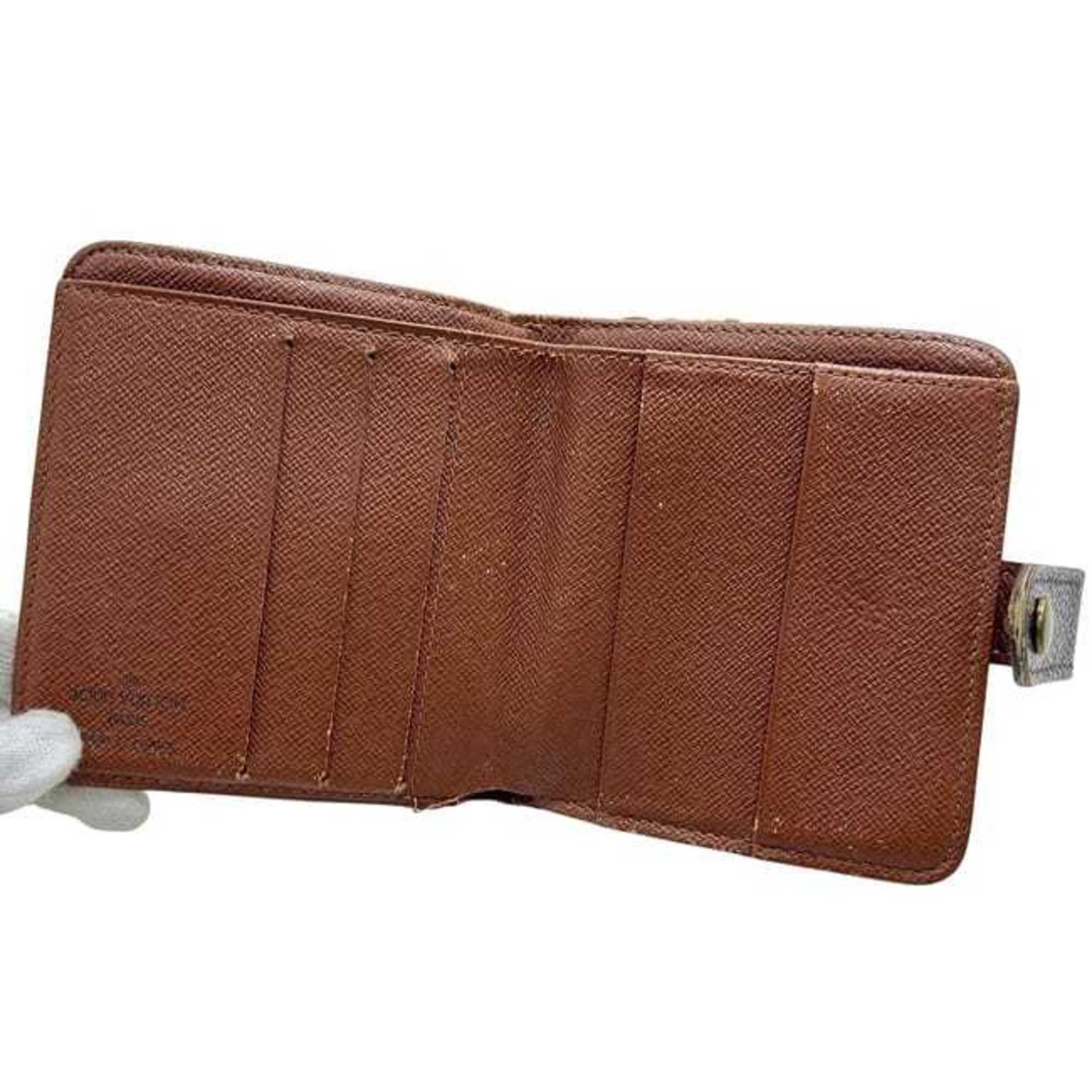 Louis Vuitton Louis Vuitton Compact Zip Bifold Wallet ec-25028 Brown Monogram M61667 Canvas CT0035 LOUIS VUITTON Women's and Men's Size ONE SIZE - 10 Thumbnail