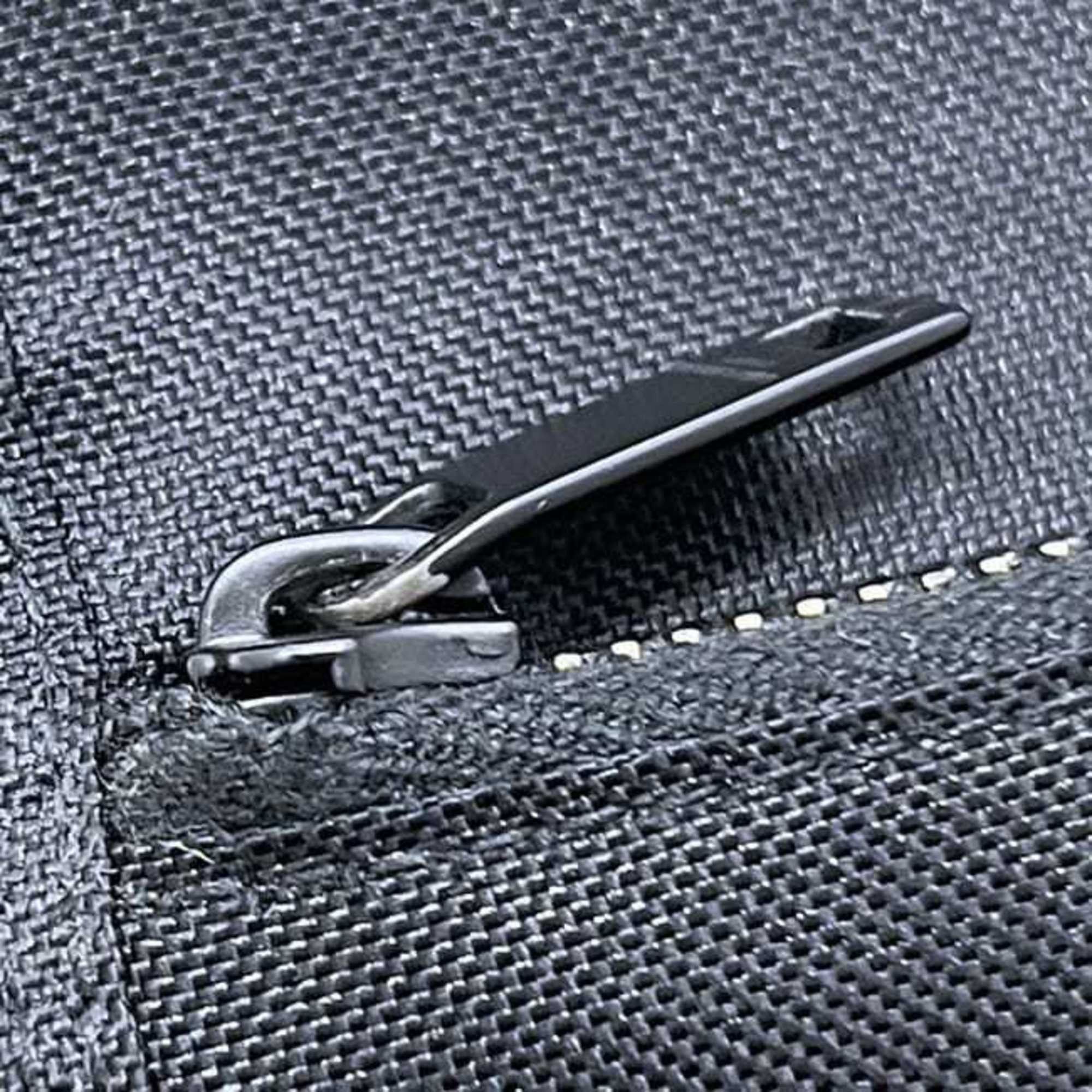 Saint Laurent Paris Saint Laurent Tri-fold Wallet f-25093 Black 588188 Nylon Canvas 1019 SAINT LAURENT Velcro Closure Compact Mini for Men and Women ec-25093 Size ONE SIZE - 8 Thumbnail