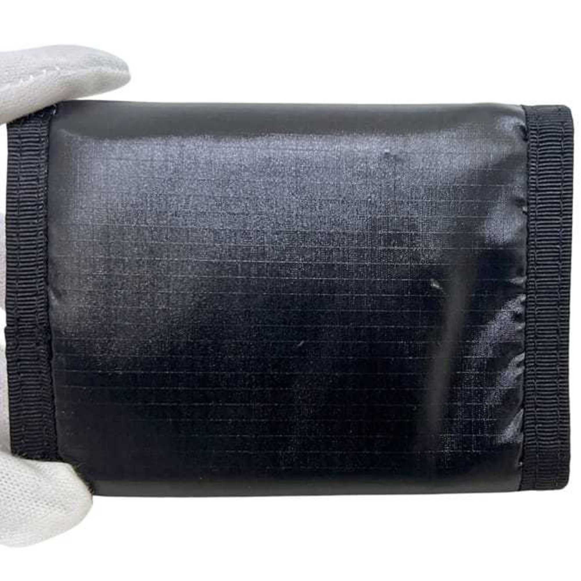 Saint Laurent Paris Saint Laurent Tri-fold Wallet f-25093 Black 588188 Nylon Canvas 1019 SAINT LAURENT Velcro Closure Compact Mini for Men and Women ec-25093 Size ONE SIZE - 11 Thumbnail