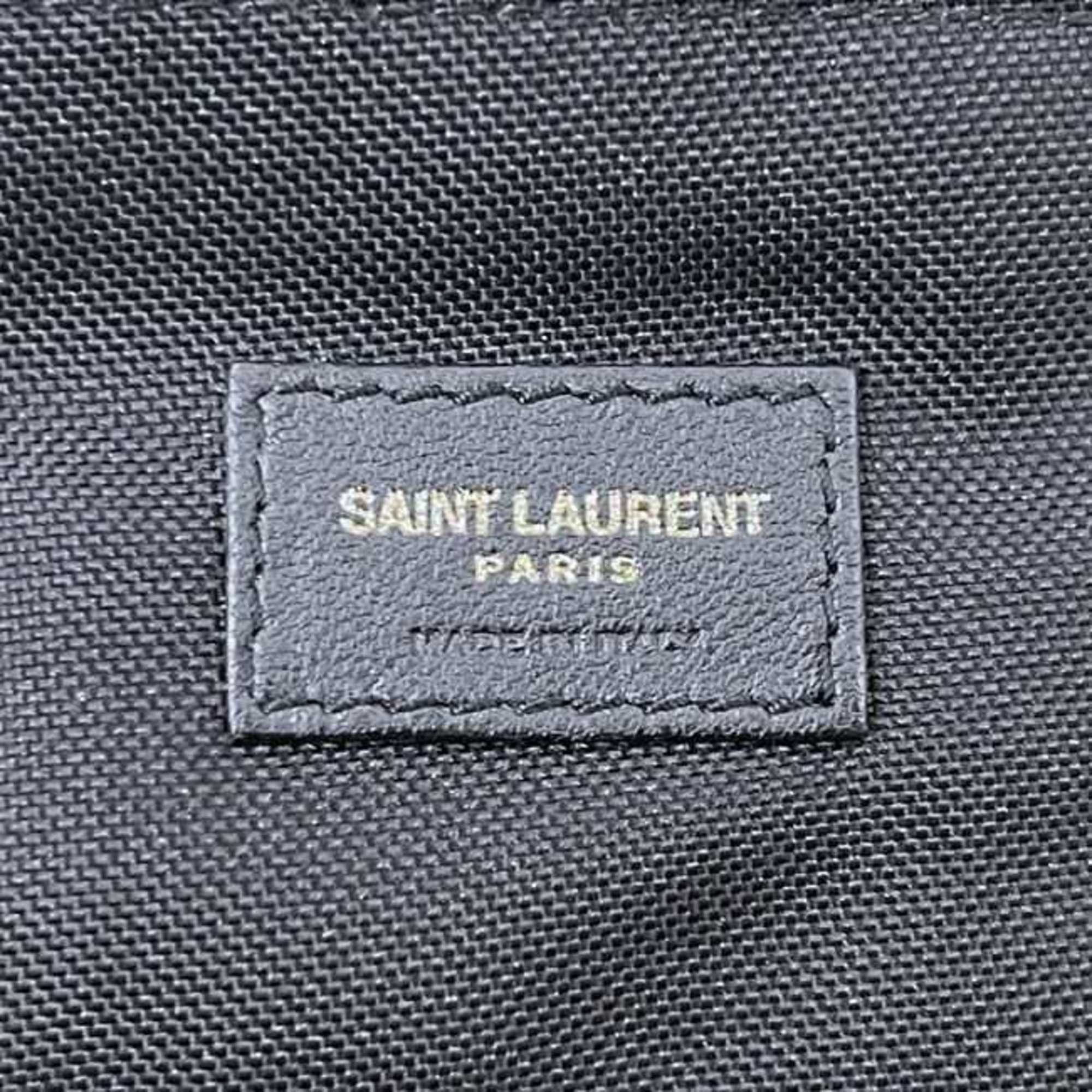 Saint Laurent Paris Saint Laurent Tri-fold Wallet f-25093 Black 588188 Nylon Canvas 1019 SAINT LAURENT Velcro Closure Compact Mini for Men and Women ec-25093 Size ONE SIZE - 9 Thumbnail