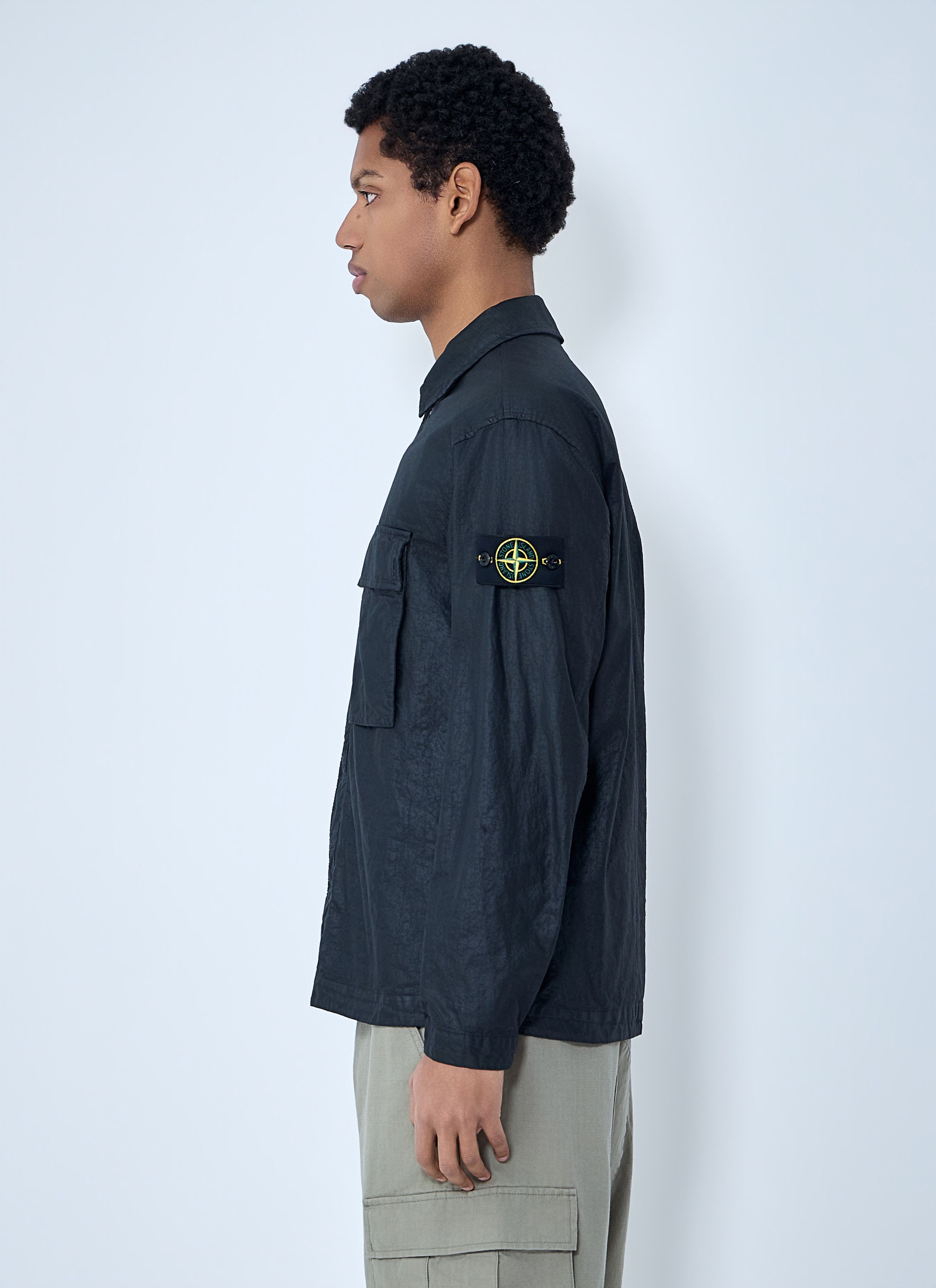 Stone Island Technical Nylon Overshirt Size US L / EU 52-54 / 3 - 3 Thumbnail