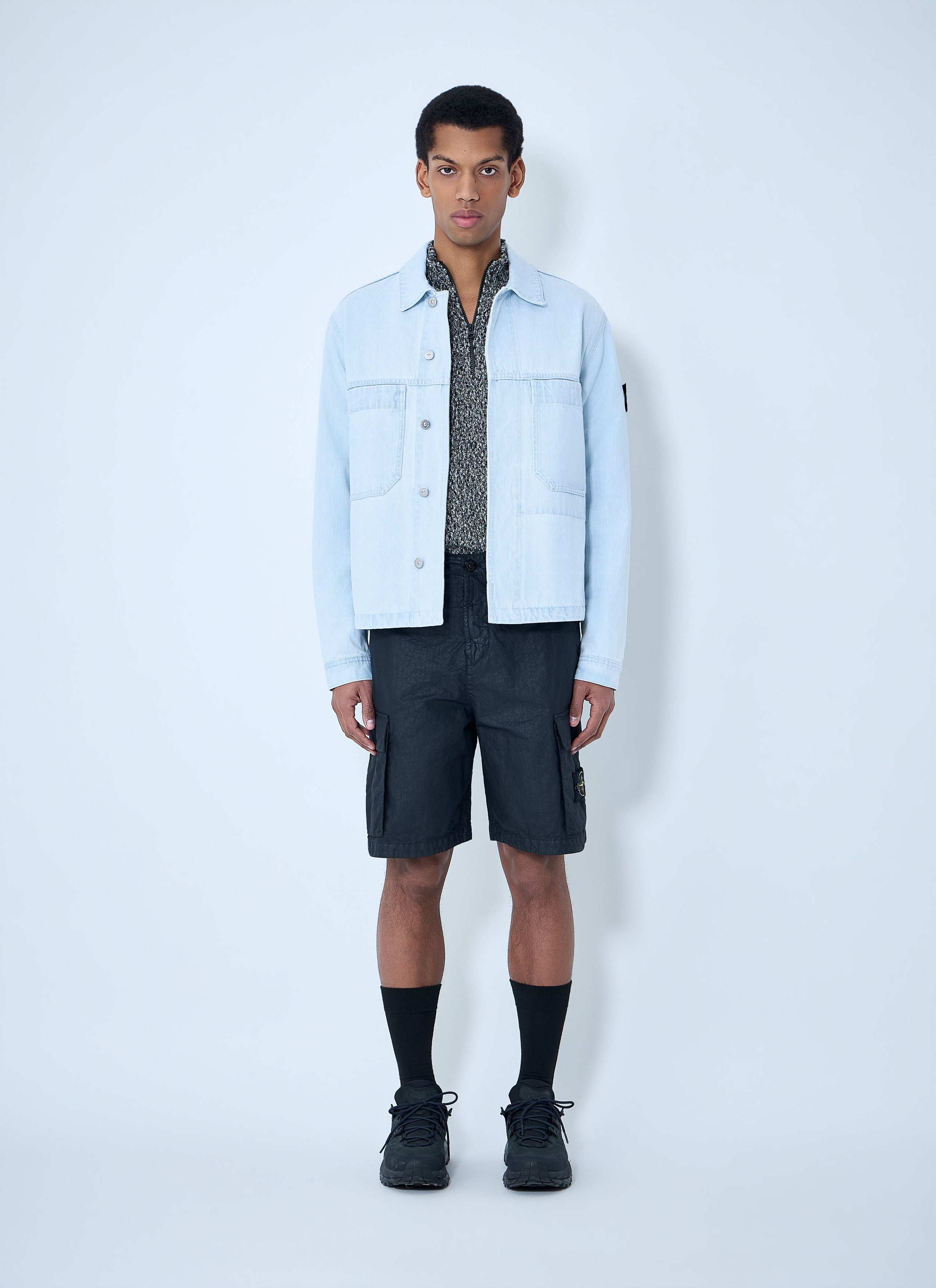 Stone Island Logo Patch Shorts Size US 30 / EU 46 - 2 Thumbnail