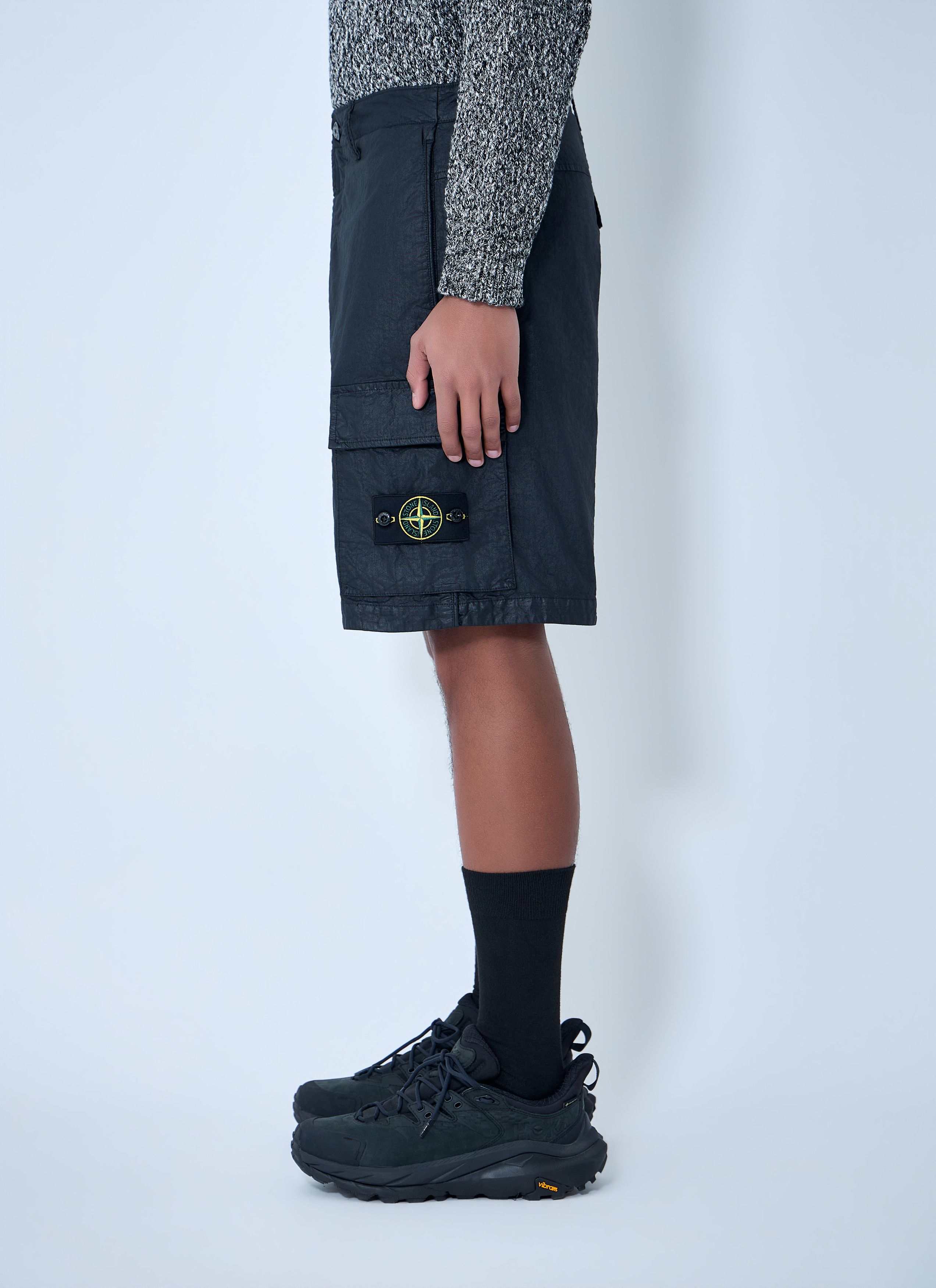 Stone Island Logo Patch Shorts Size US 32 / EU 48 - 3 Thumbnail