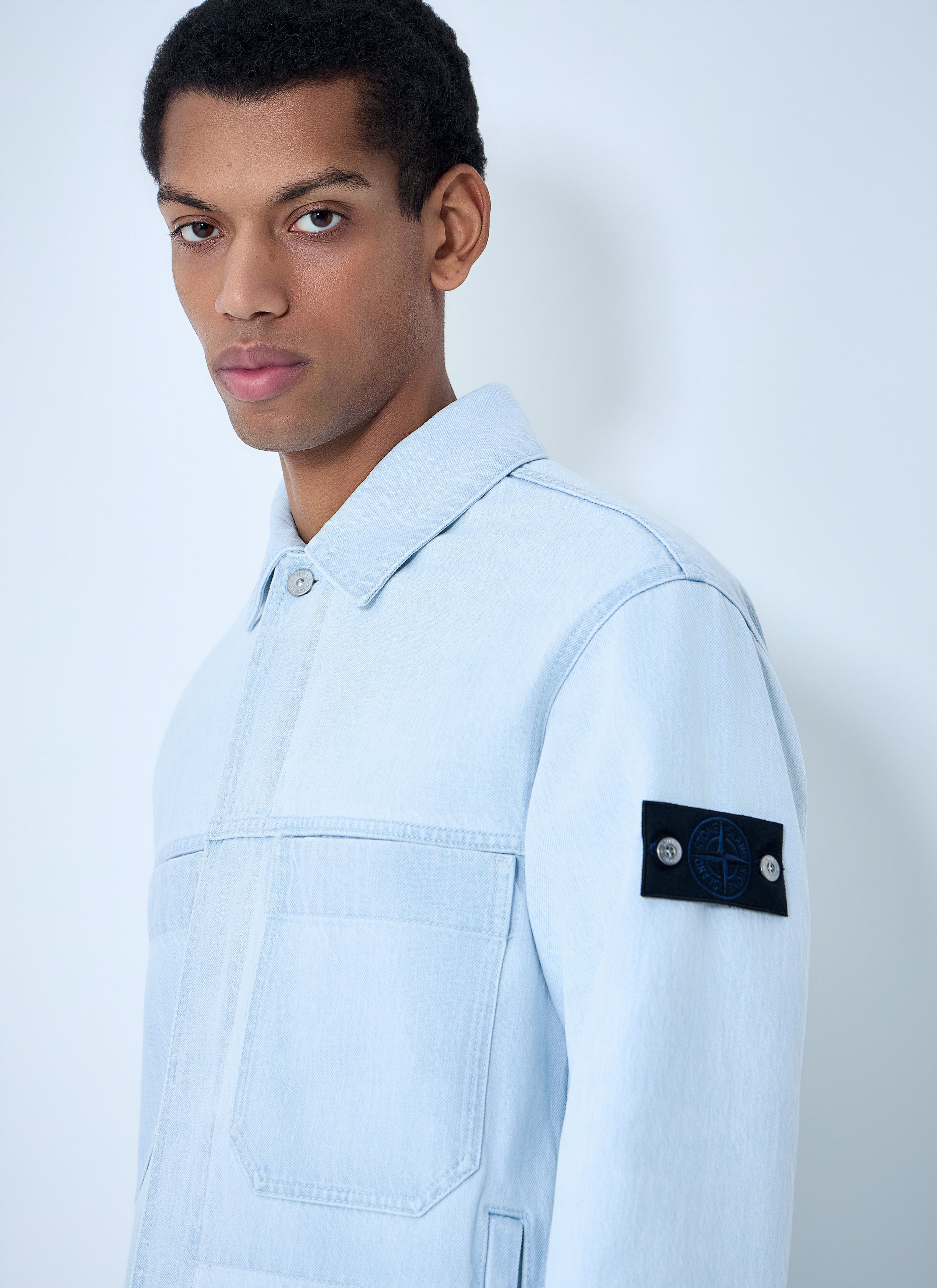 Stone Island Denim Biker Jacket Size US XXL / EU 58 / 5 - 5 Thumbnail
