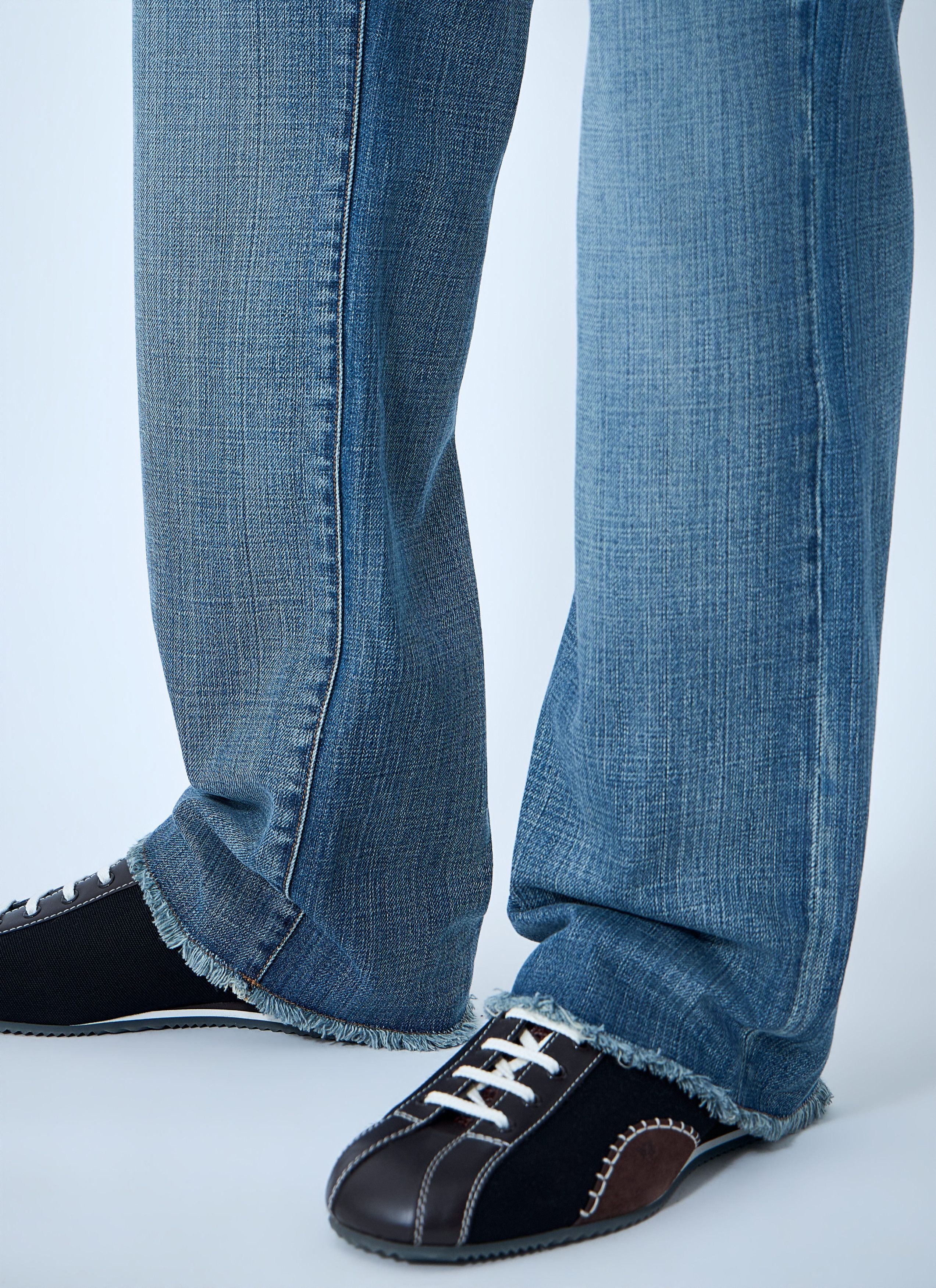 Wales Bonner Patched Slub Wide-Leg Jeans Size US 34 / EU 50 - 6 Thumbnail
