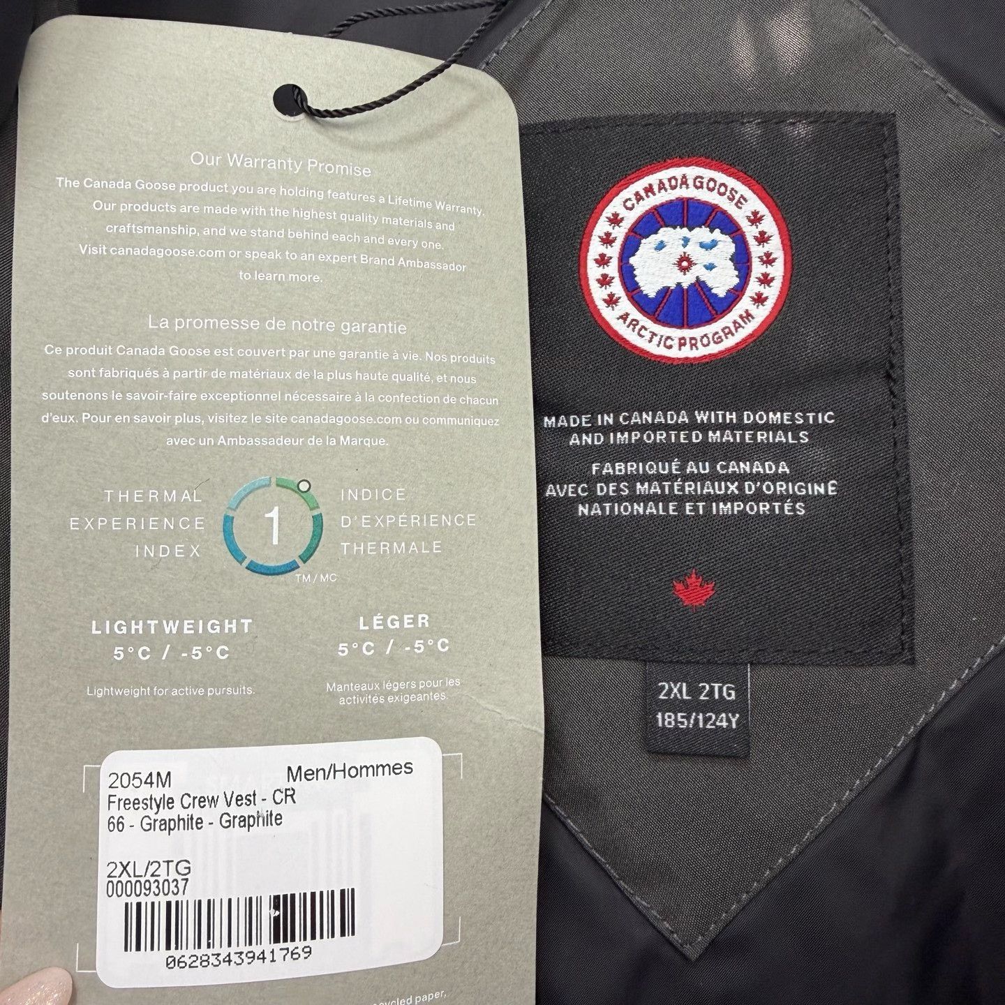 Canada Goose Canadagoose XXL New Down Vest Gray Size US XXL / EU 58 / 5 - 3 Thumbnail
