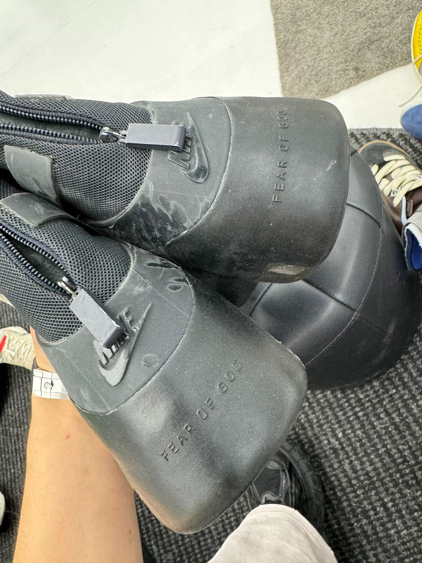 Fear of God Nike Fear of God Black Warrior High Top Size US 7 / EU 40 - 4 Thumbnail