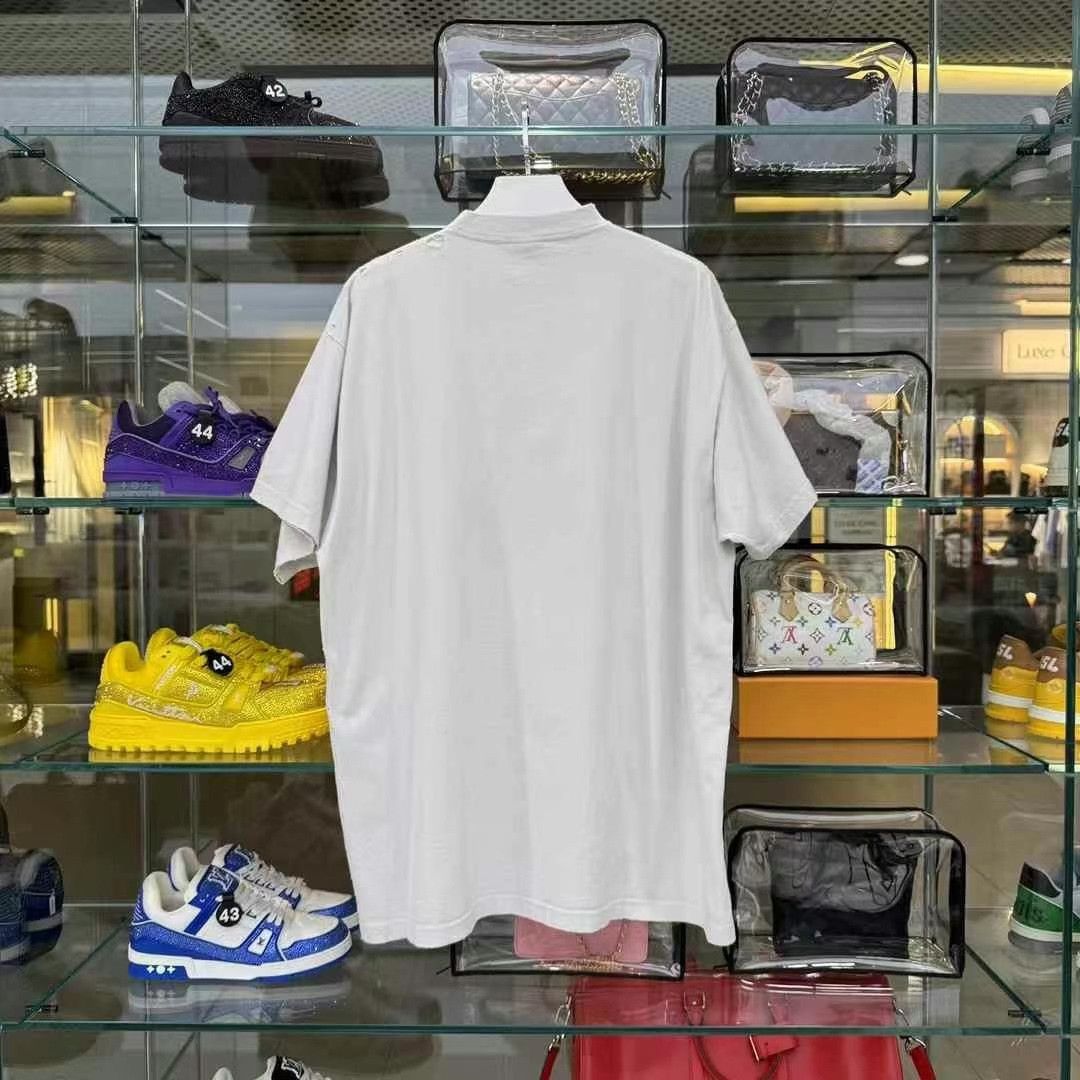 Balenciaga BALENCIAGA SS25 Colorful Foam Print Cotton T-shirt Size US L / EU 52-54 / 3 - 2 Thumbnail