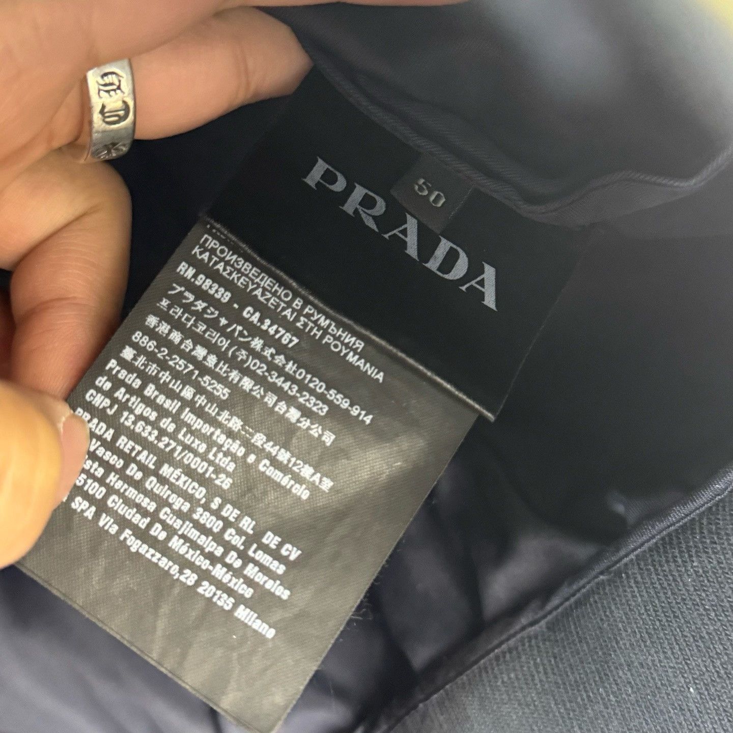 Prada Prada Dark Blue Baseball Jacket Size US M / EU 48-50 / 2 - 3 Thumbnail