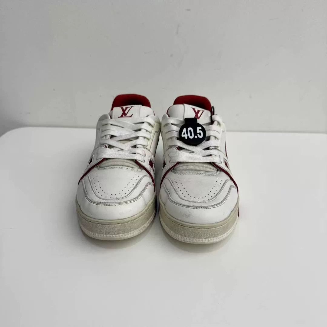 Louis Vuitton LV Trainer Red White Size 40.5 Size US 7.5 / EU 40-41 - 2 Thumbnail