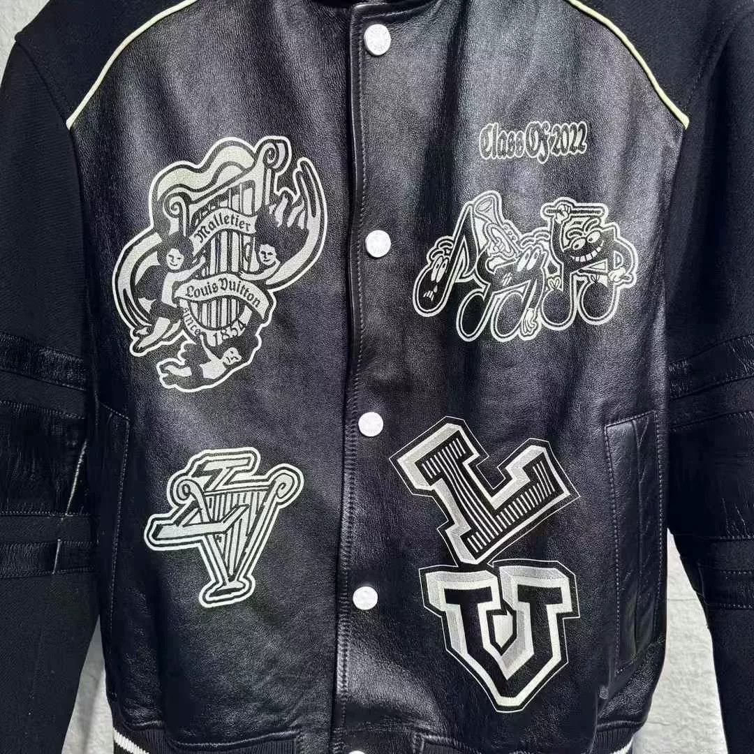 Louis Vuitton Louis Vuitton SS23 Leather Sleeve Baseball Jacket Size US M / EU 48-50 / 2 - 2 Thumbnail