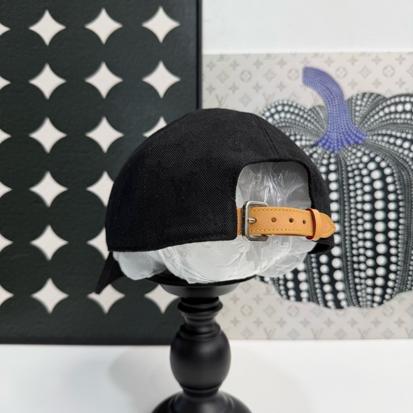 Louis Vuitton Louis Vuitton Monogram Black Denim Baseball Cap Size ONE SIZE - 2 Thumbnail