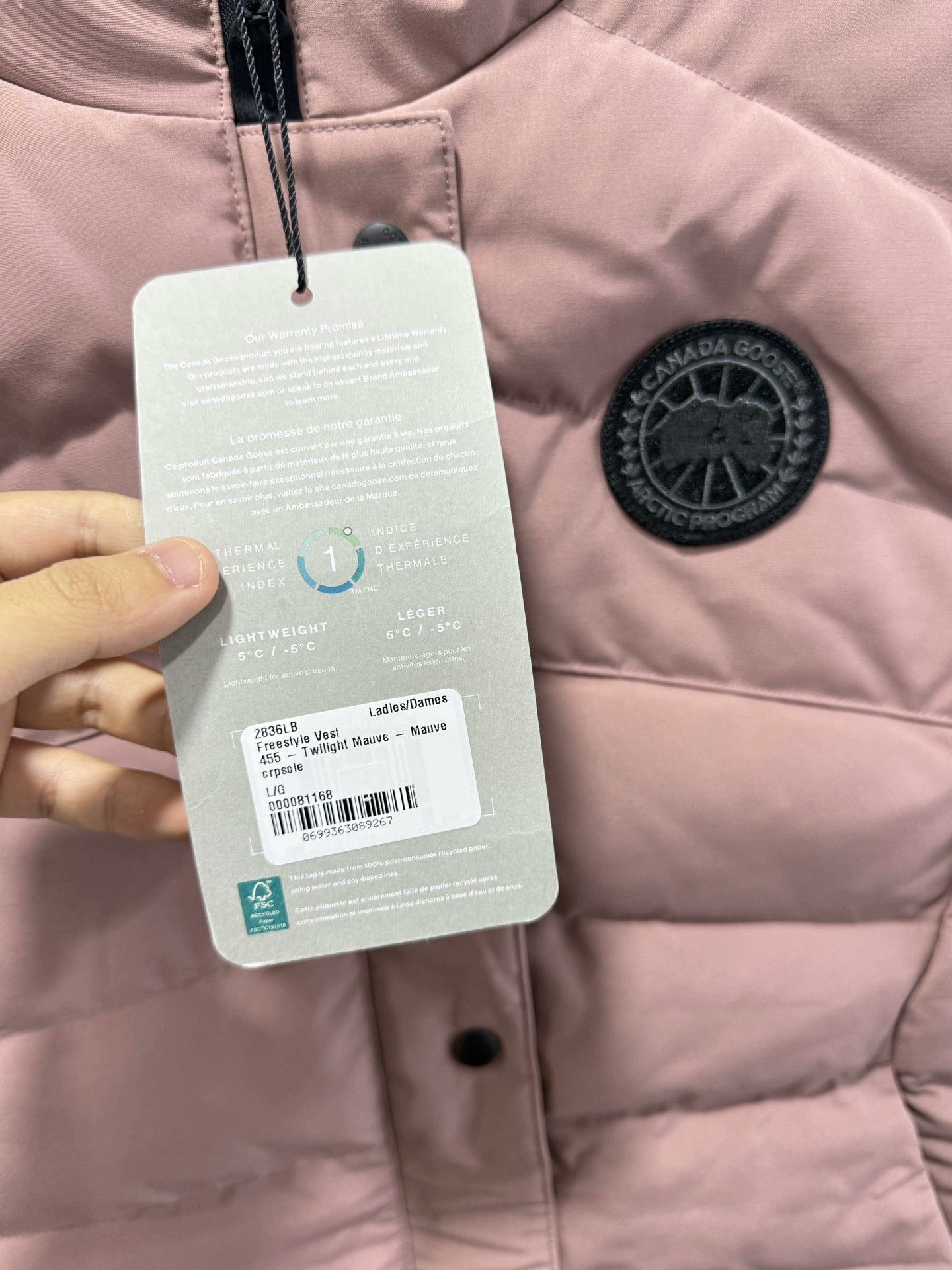 Canada Goose Canada Goose Black Label Down Vest L Size US L / EU 52-54 / 3 - 5 Thumbnail