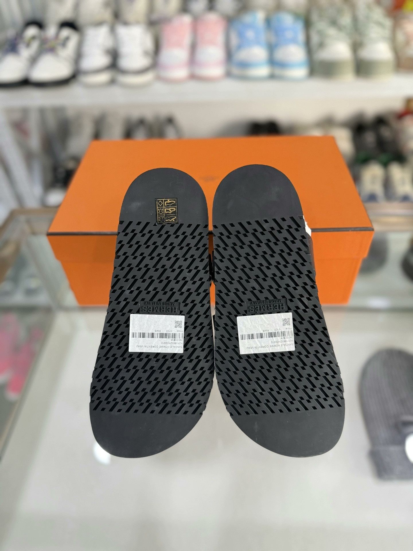 Hermes Hermes Black Leather Slipper Sandals 41 Size US 8 / EU 41 - 4 Thumbnail