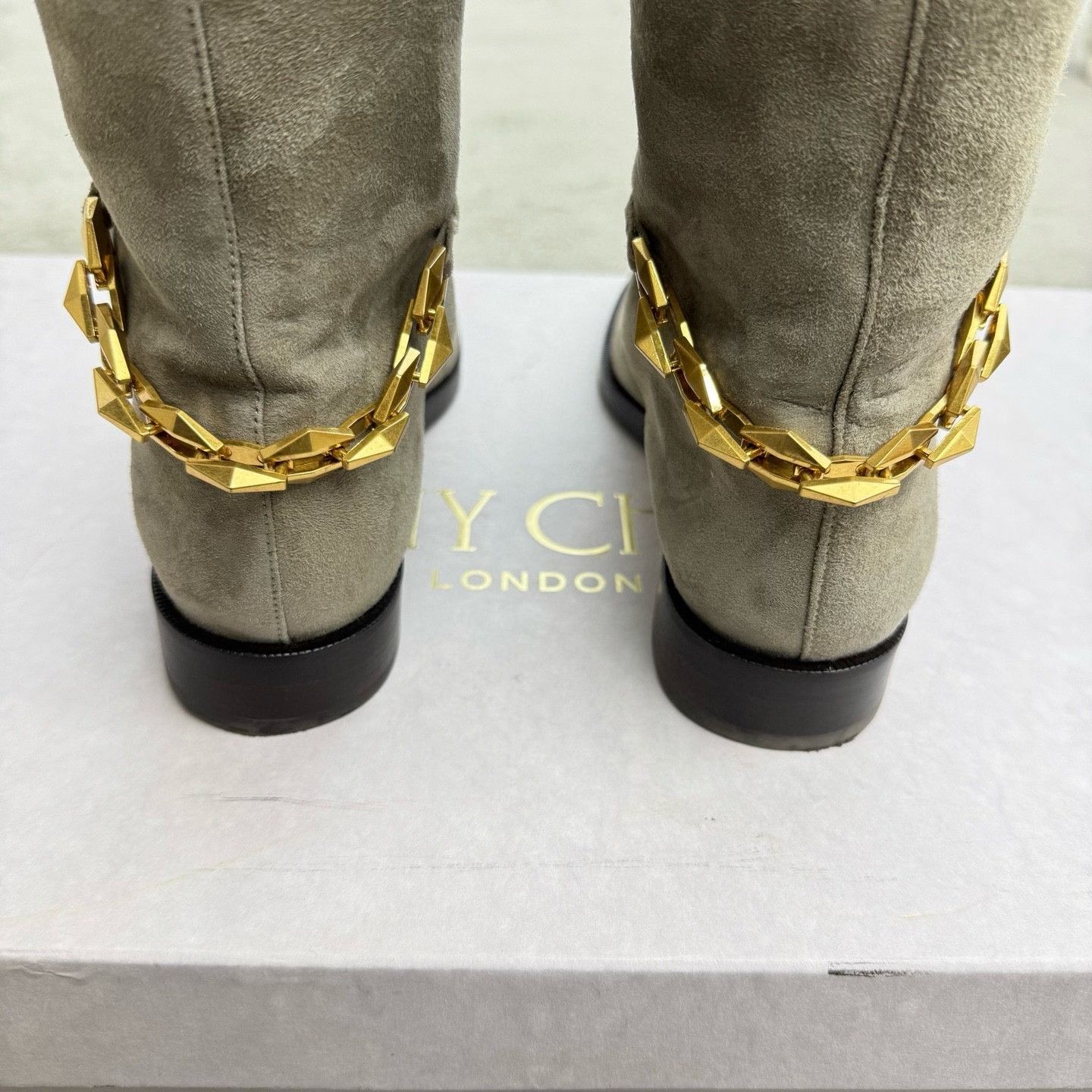 Jimmy Choo Jimmy Choo Suede Knee-High Boots 37.5 Size US 6.5 / IT 36.5 - 3 Thumbnail