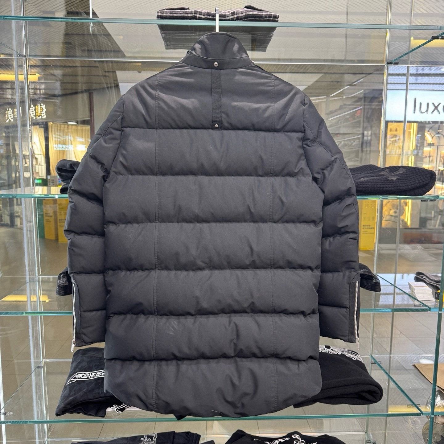Moose Knuckles Moose Knuckles Black Mid-Length Down Jacket Size US L / EU 52-54 / 3 - 4 Thumbnail