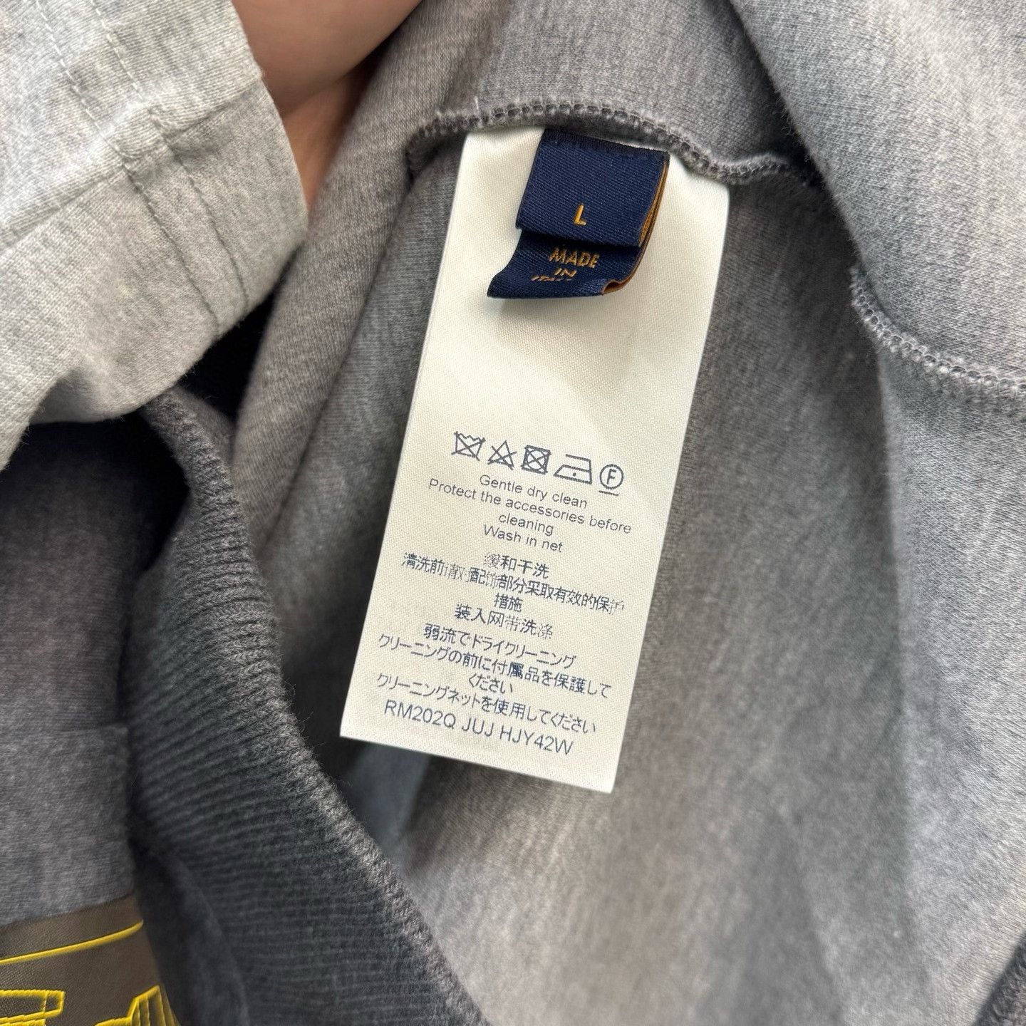 Louis Vuitton Louis Vuitton Gray Logo Zip Hooded Jacket Size US L / EU 52-54 / 3 - 2 Thumbnail