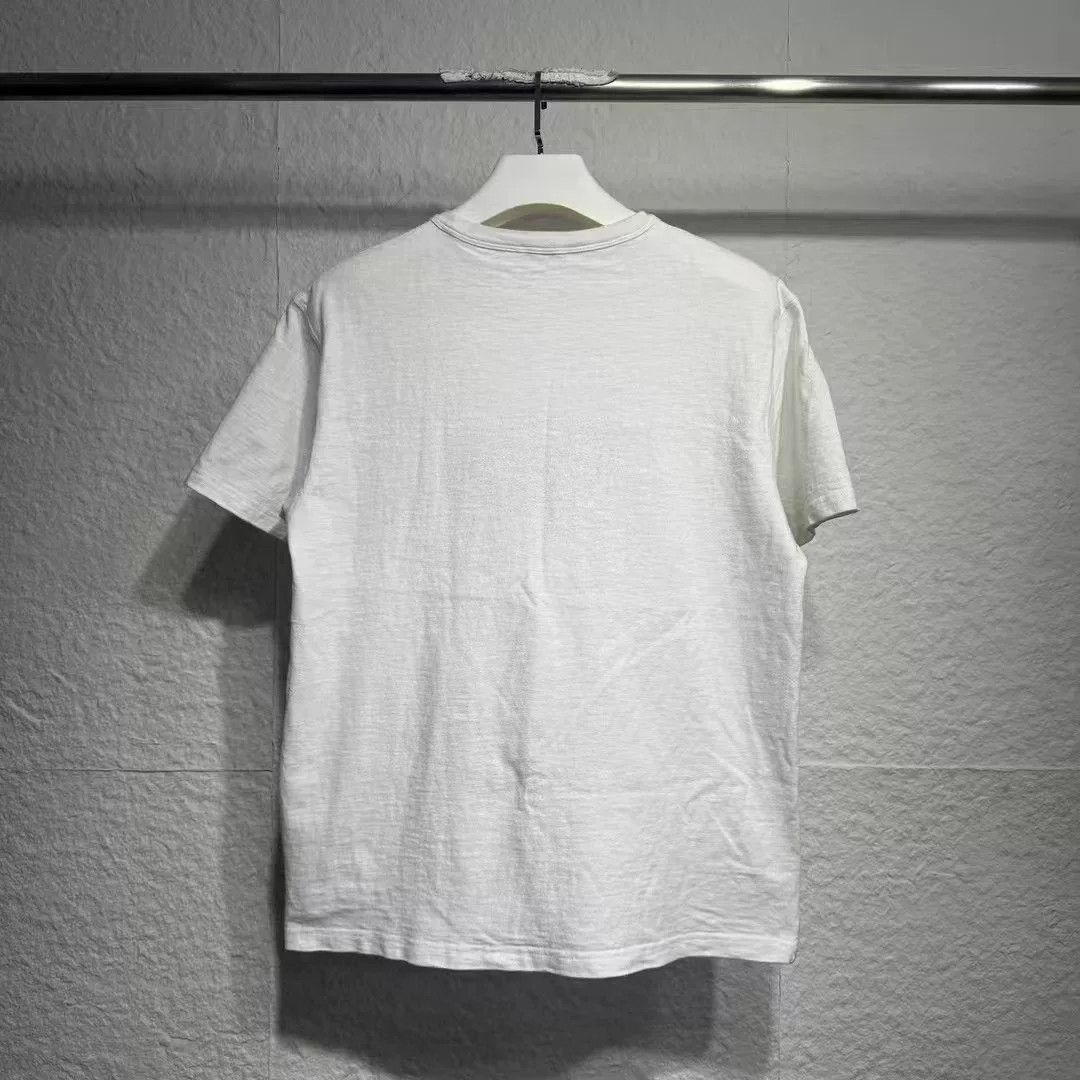 Dior Dior Graffiti Logo Flocking Letter White Short Sleeve XL Size US XL / EU 56 / 4 - 2 Thumbnail