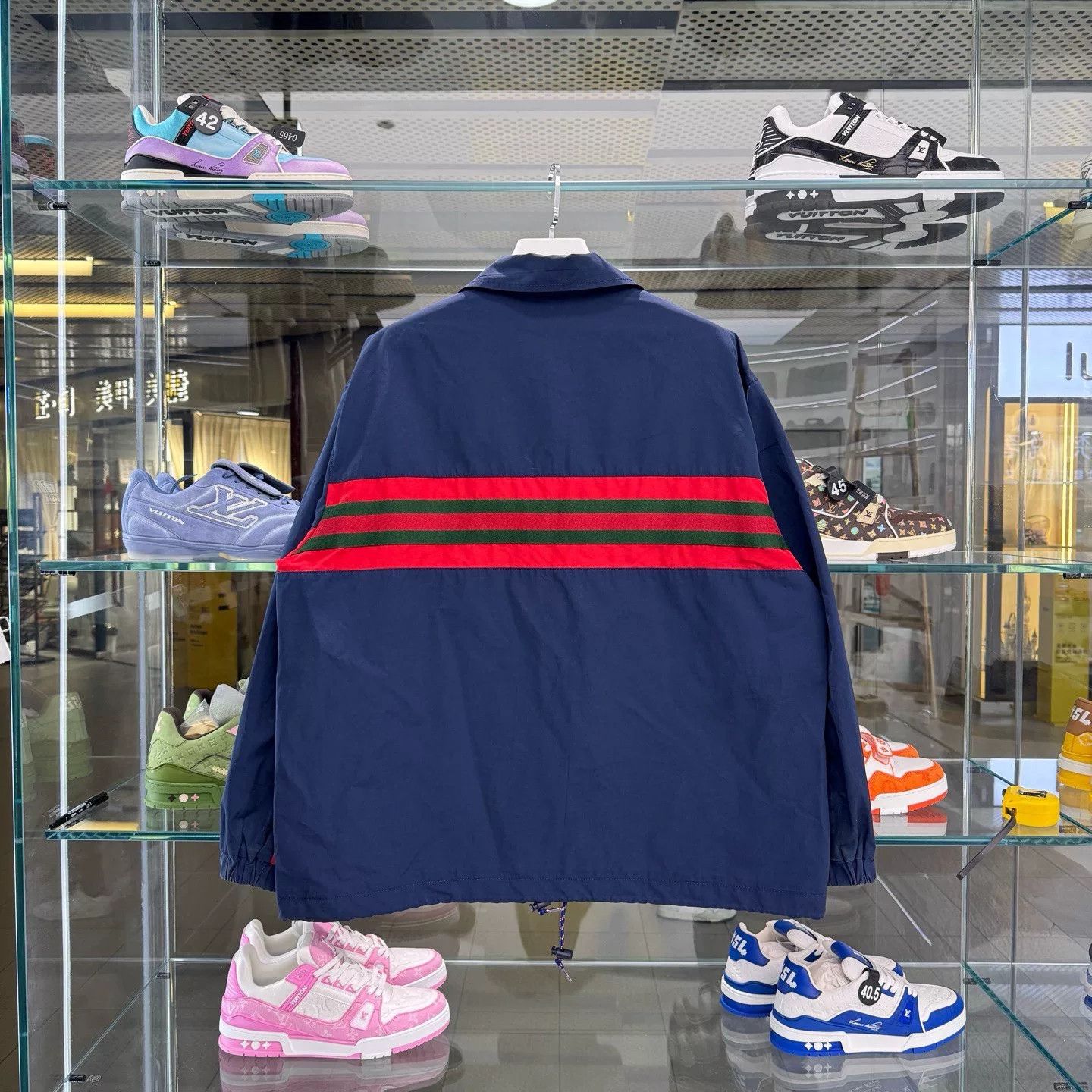 Gucci Gucci Red Blue Colorblock Zip Jacket Size US M / EU 48-50 / 2 - 2 Thumbnail