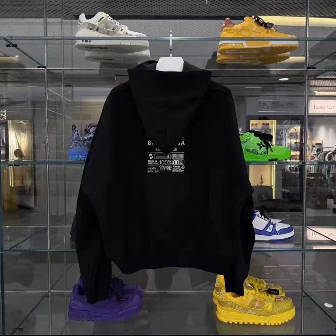 Balenciaga Balenciaga Eco Logo Hoodie Size US L / EU 52-54 / 3 - 2 Thumbnail