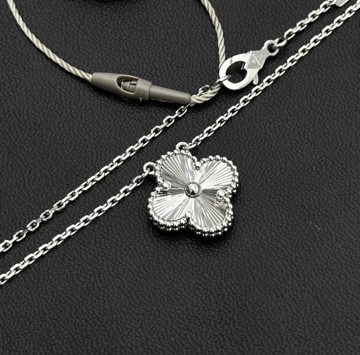 Van Cleef & Arpels Platinum Laser Necklace