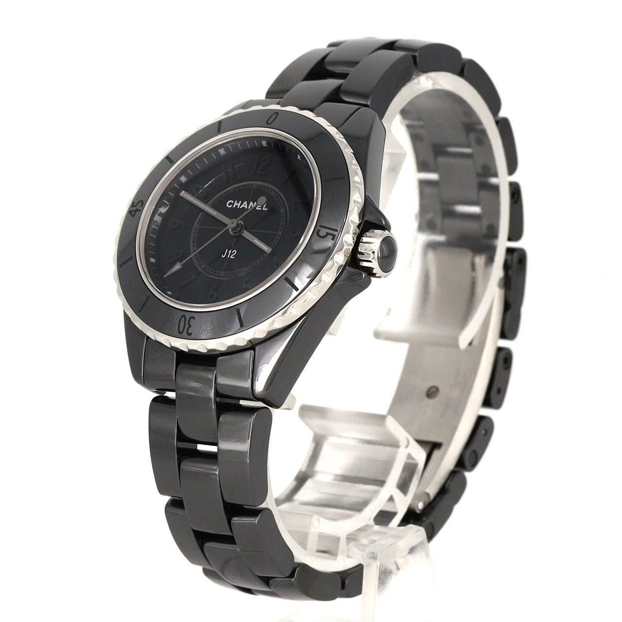 Chanel Chanel Chanel J12 Phantom Ceramic Quartz Glass / Ceramic Quartz H6346 DUTY FREE for USA Size ONE SIZE - 2 Thumbnail