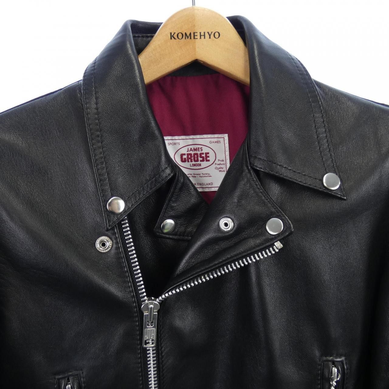 Other Other James Grose New Manila Leather Riders Jacket Leather Outerwear New Manila DUTY FREE for USA Size ONE SIZE - 5 Thumbnail