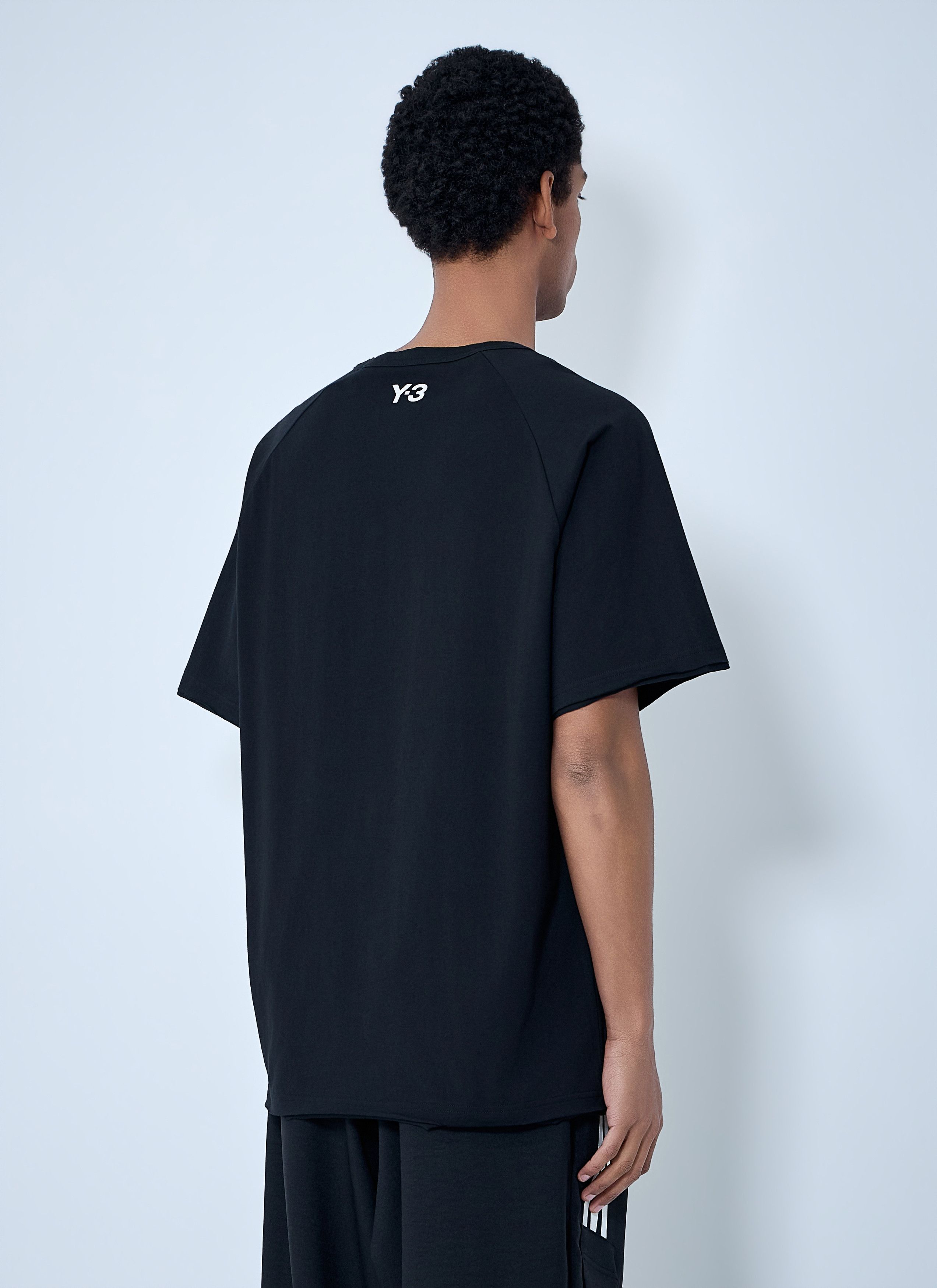 Y-3 Striped Shoulder Cotton T-Shirt Size US M / EU 48-50 / 2 - 4 Thumbnail