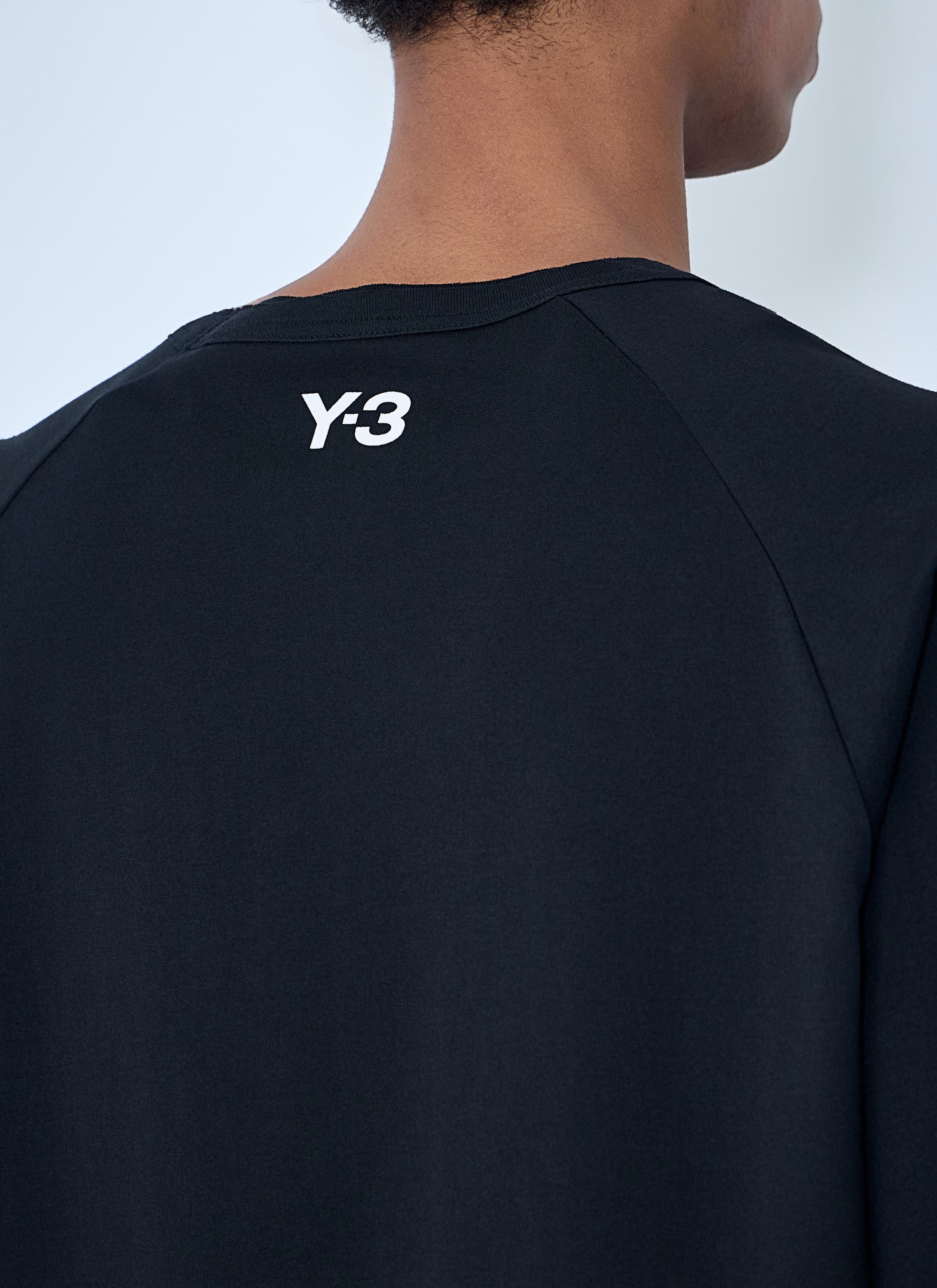 Y-3 Striped Shoulder Cotton T-Shirt Size US M / EU 48-50 / 2 - 6 Thumbnail