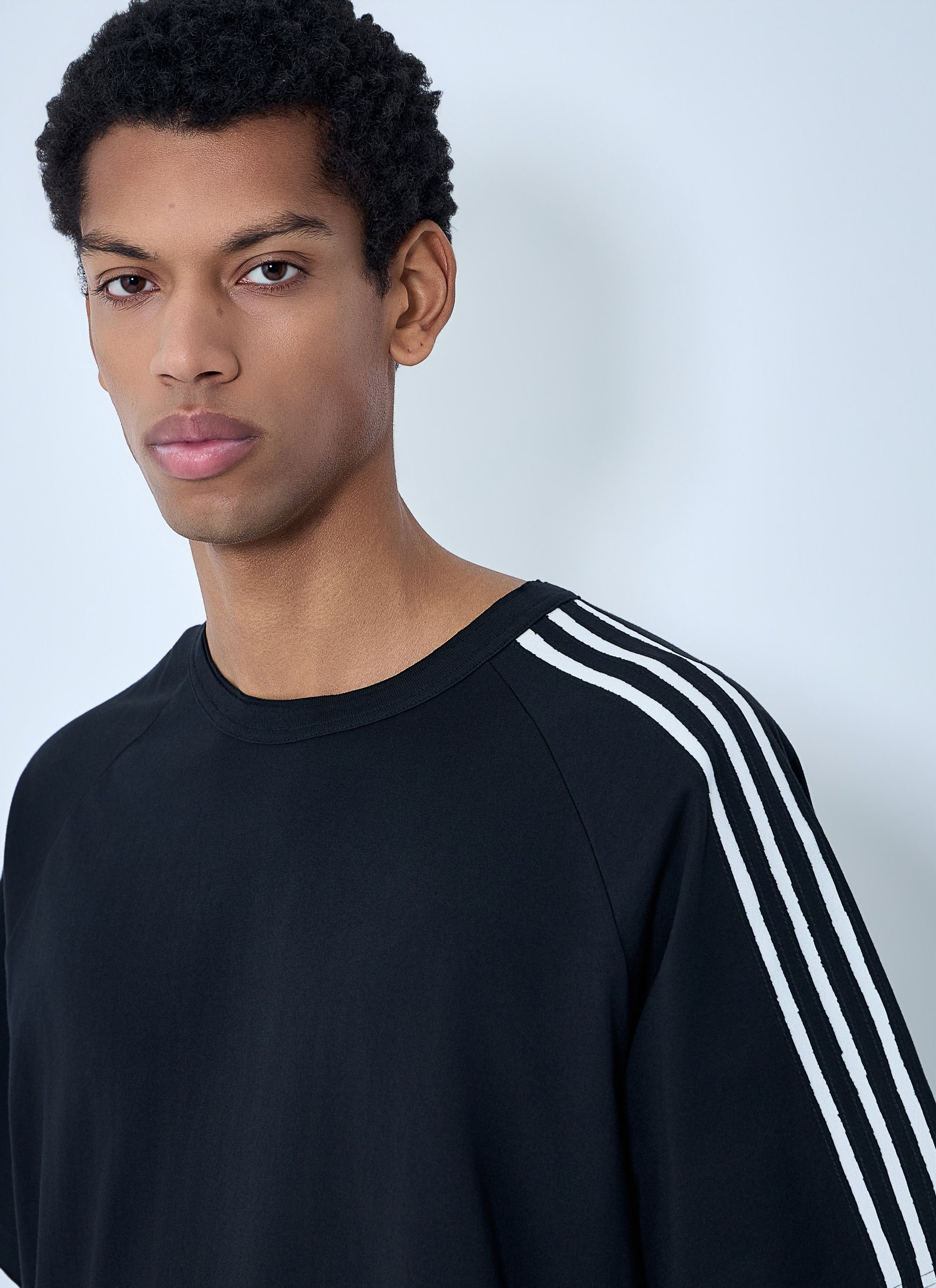 Y-3 Striped Shoulder Cotton T-Shirt Size US S / EU 44-46 / 1 - 5 Thumbnail