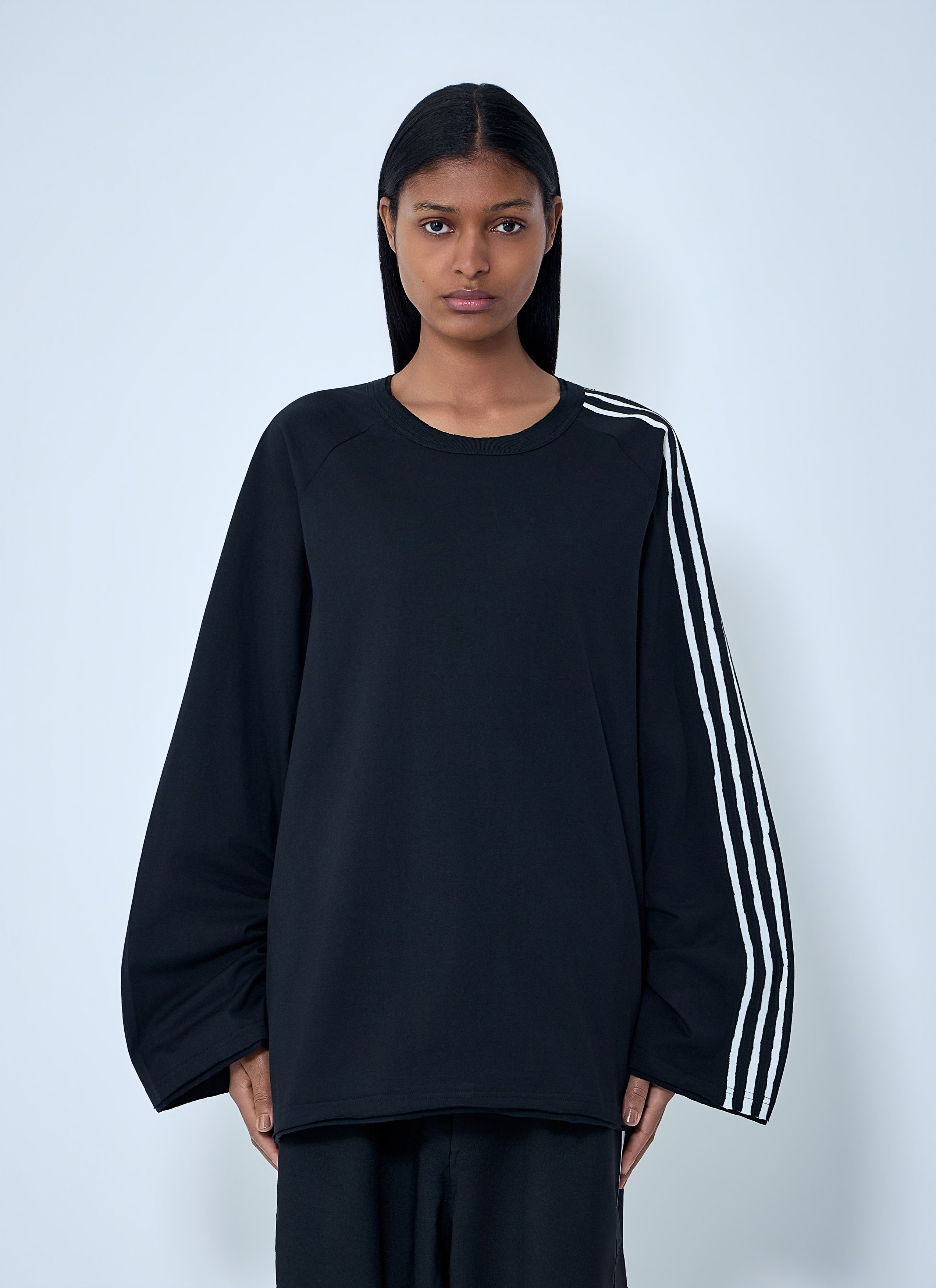 Y-3 Striped Shoulder Cotton T-Shirt Size S / US 4 / IT 40 - 7 Thumbnail